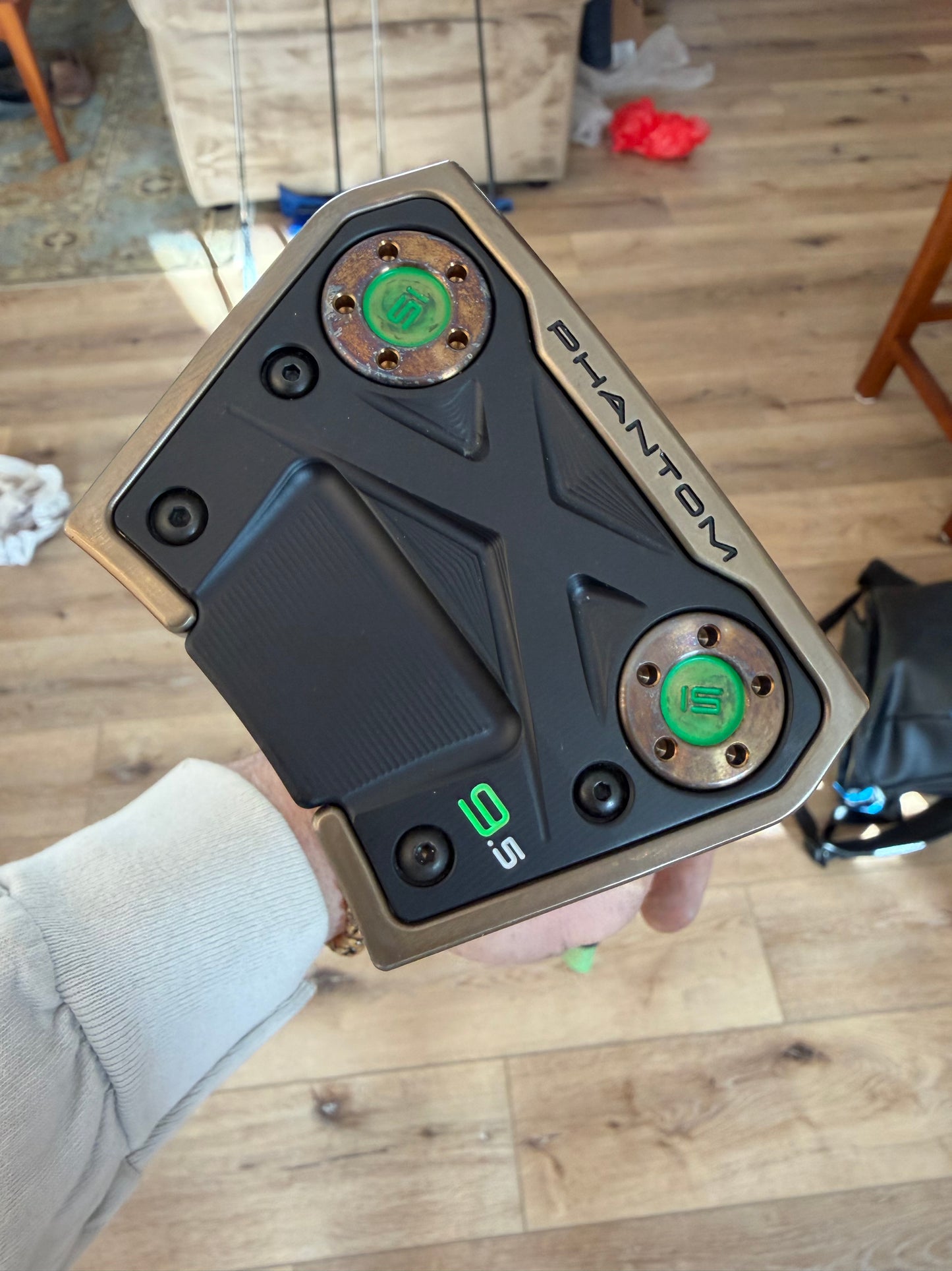 New torched phantom 9.5 - white shaft - fluorescent green - gripmaster 34.5”