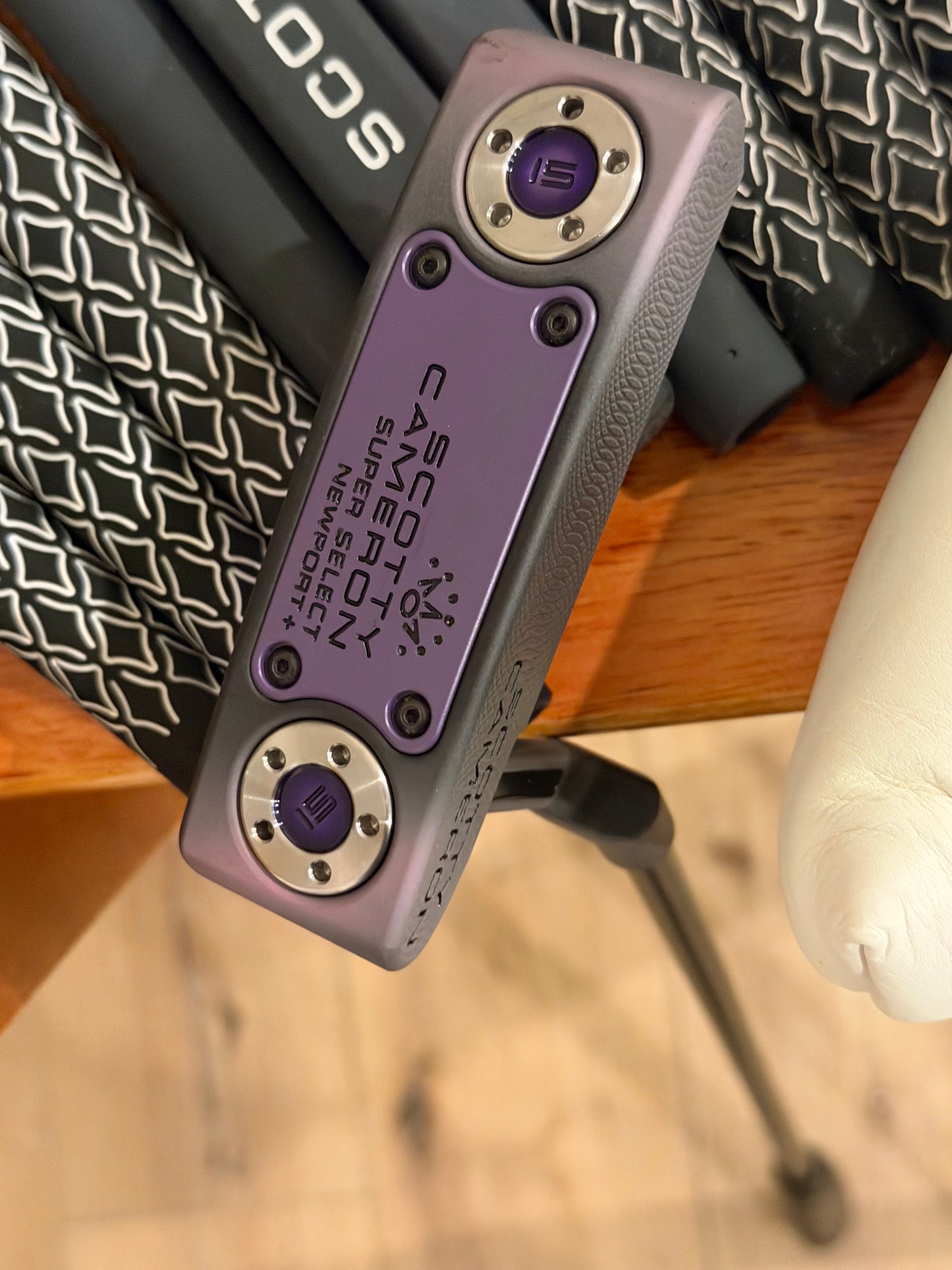 New - Pink fade / candy purple Newport Plus + leather 34”