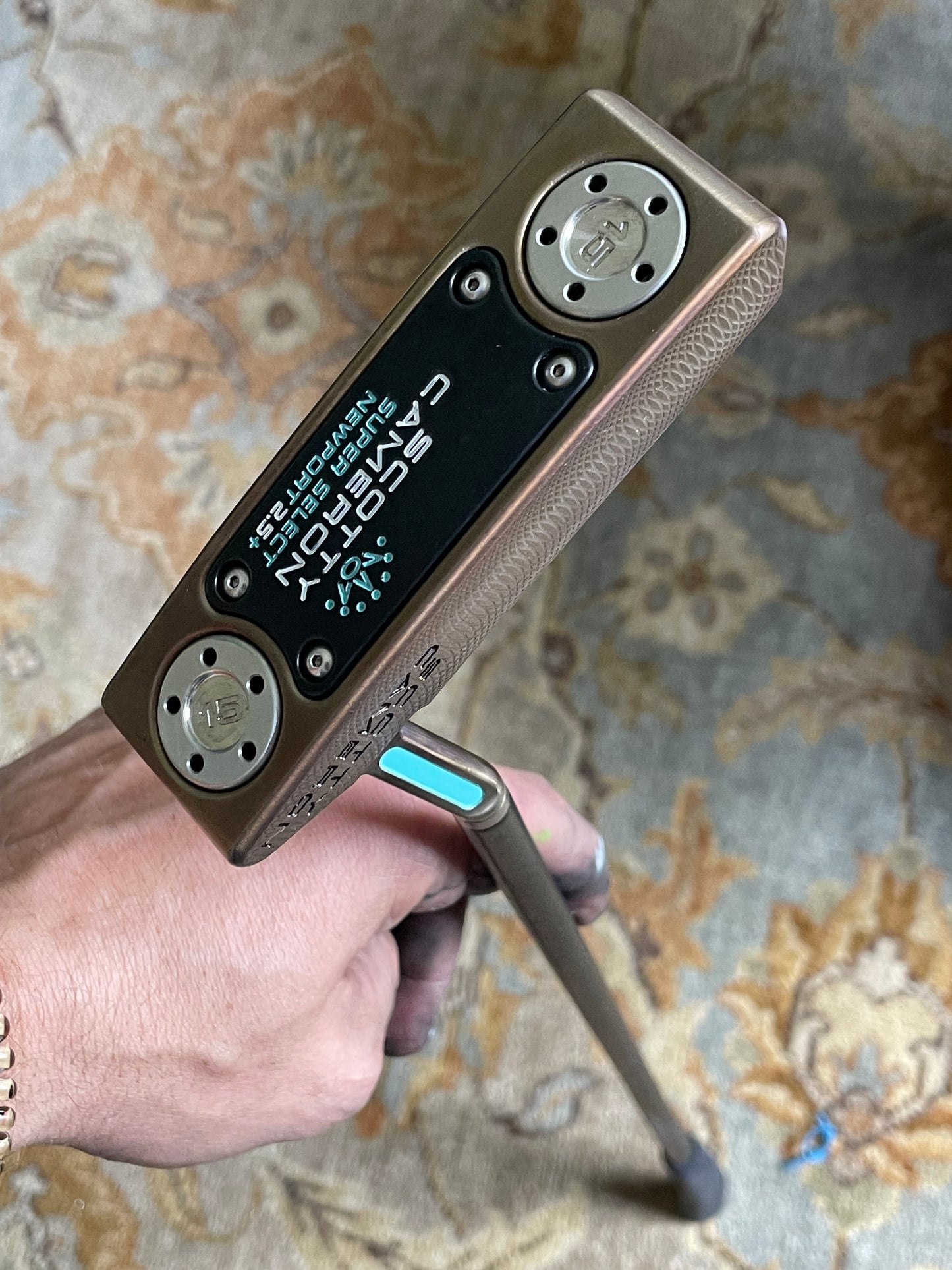 Gorgeous Custom Scotty Cameron Newport 2.5+ NEW Torch/oil can  34.5"