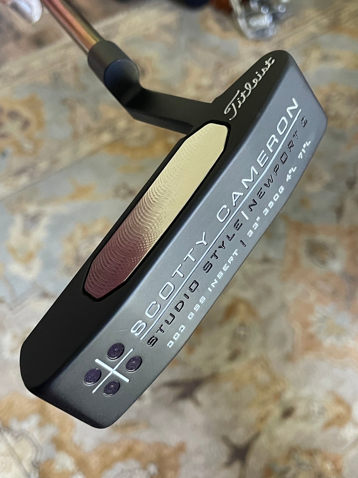 Scotty Cameron Studio Style (2005) 33/350g Black/chrome Rainbow KBS Combo!