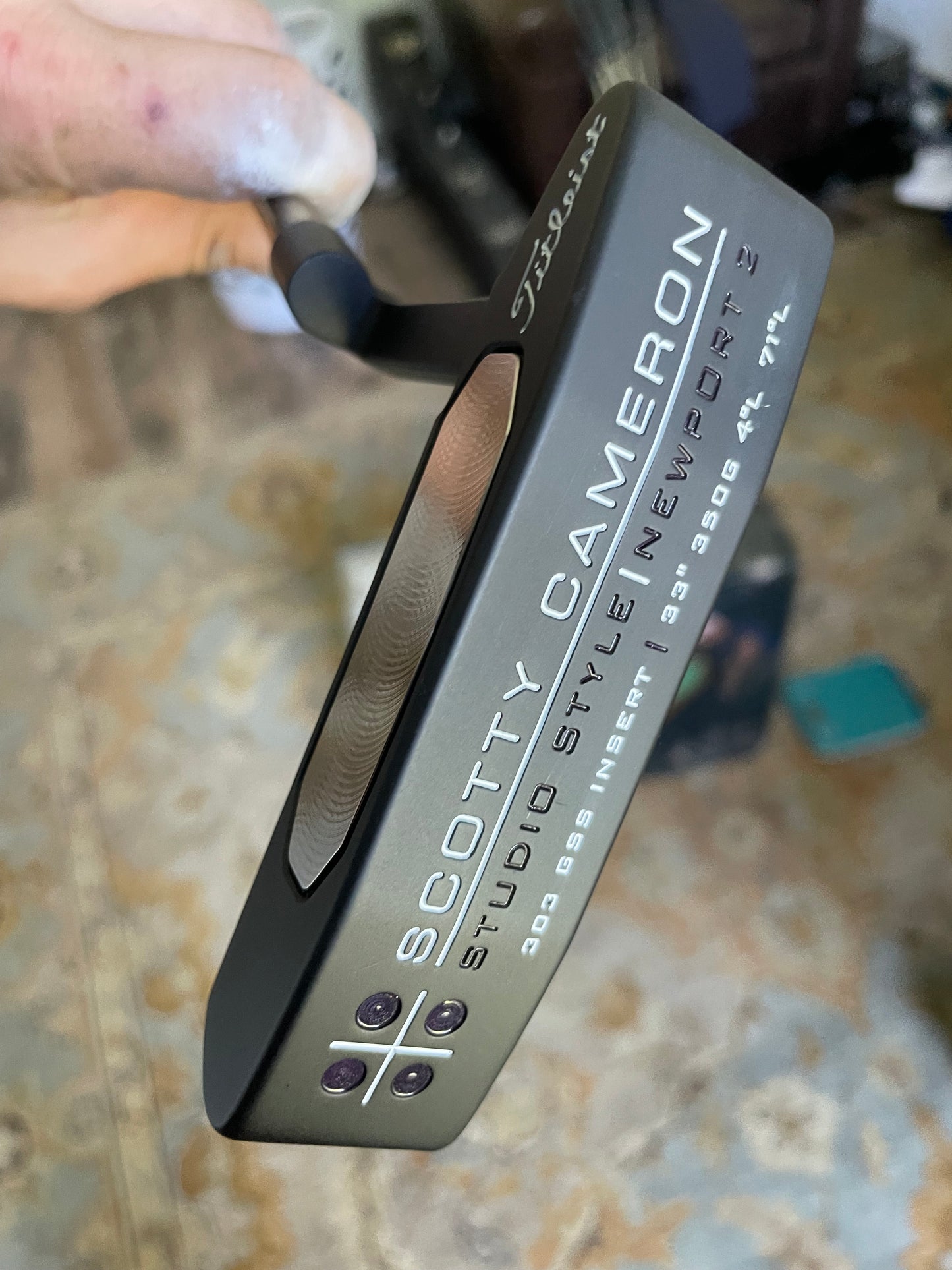 Scotty Cameron Studio Style (2005) 33/350g Black/chrome Rainbow KBS Combo!