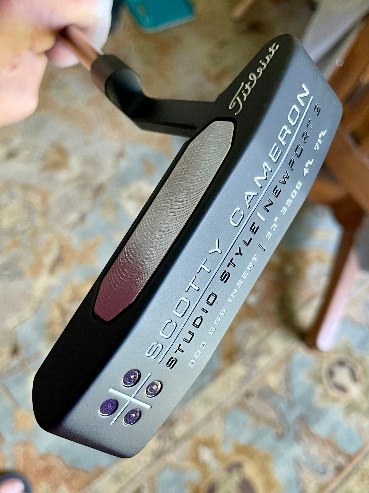 Scotty Cameron Studio Style (2005) 33/350g Black/chrome Rainbow KBS Combo!