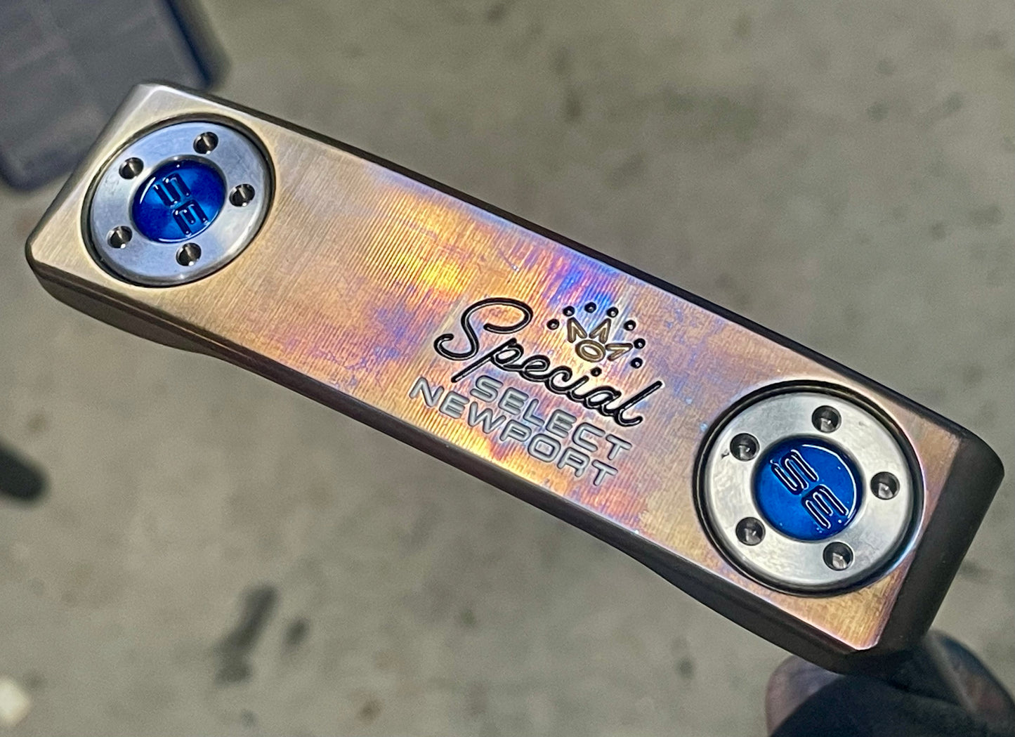 Brand New Scotty Special Select Newport 34" Torch/Oil Can with Clear Blue!