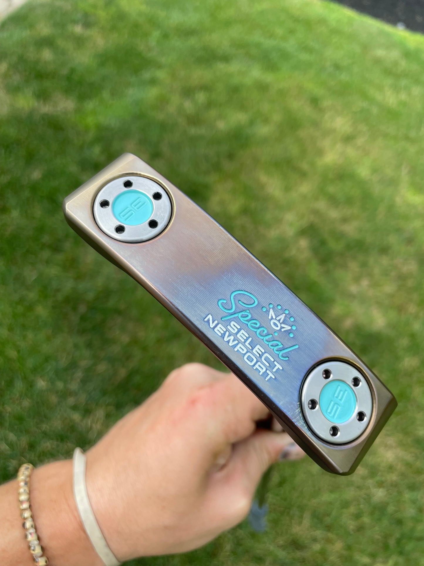 Brand New Scotty Newport (2023) torch/oil can with Turquoise 34"