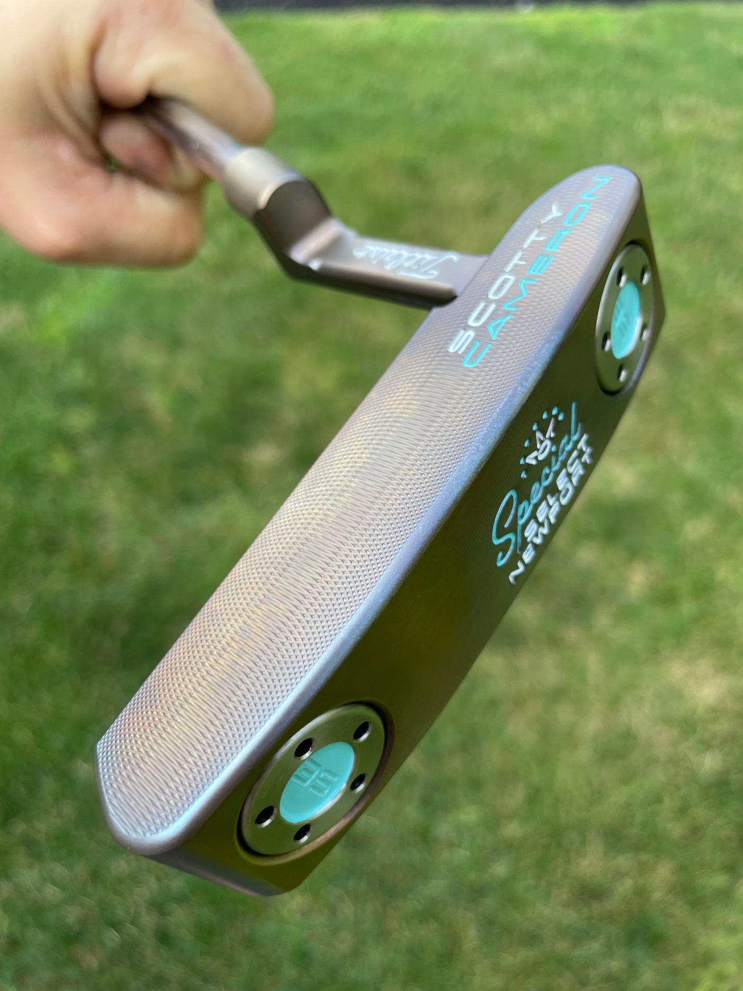 Brand New Scotty Newport (2023) torch/oil can with Turquoise 34"