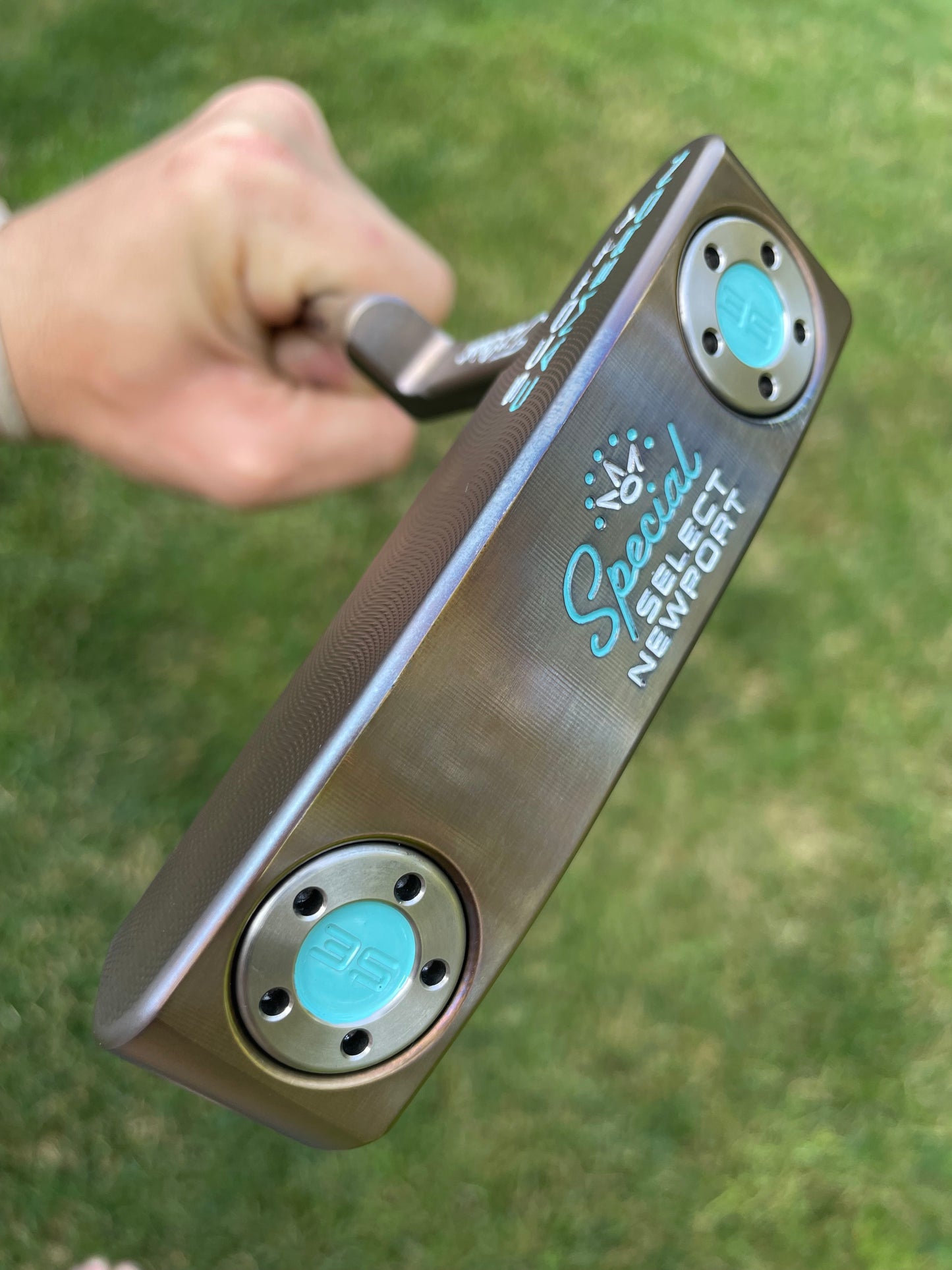 Brand New Scotty Newport (2023) torch/oil can with Turquoise 34"