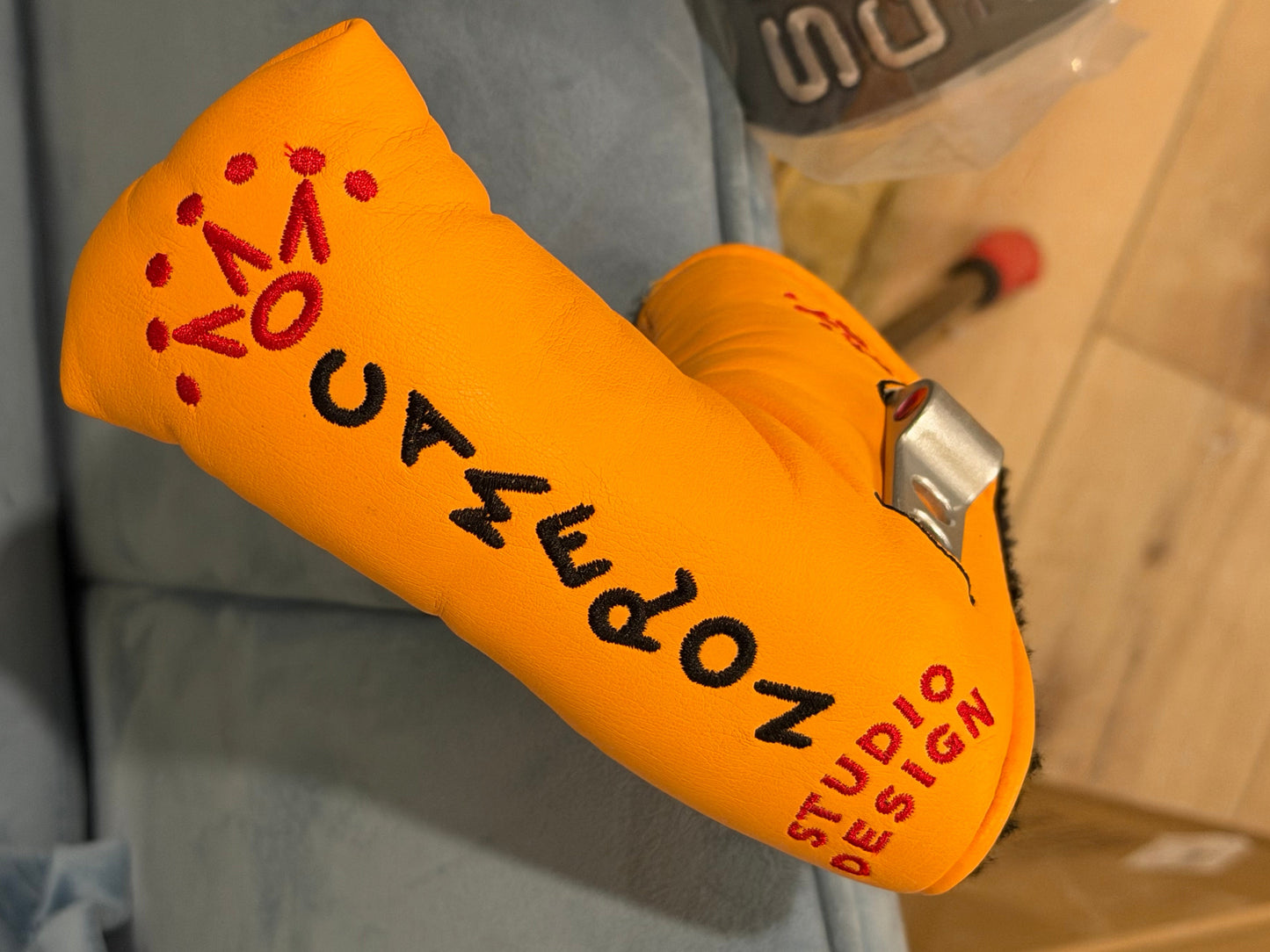 Original studio design #2 - black shaft / leather / NEW original head-cover at 34.5”