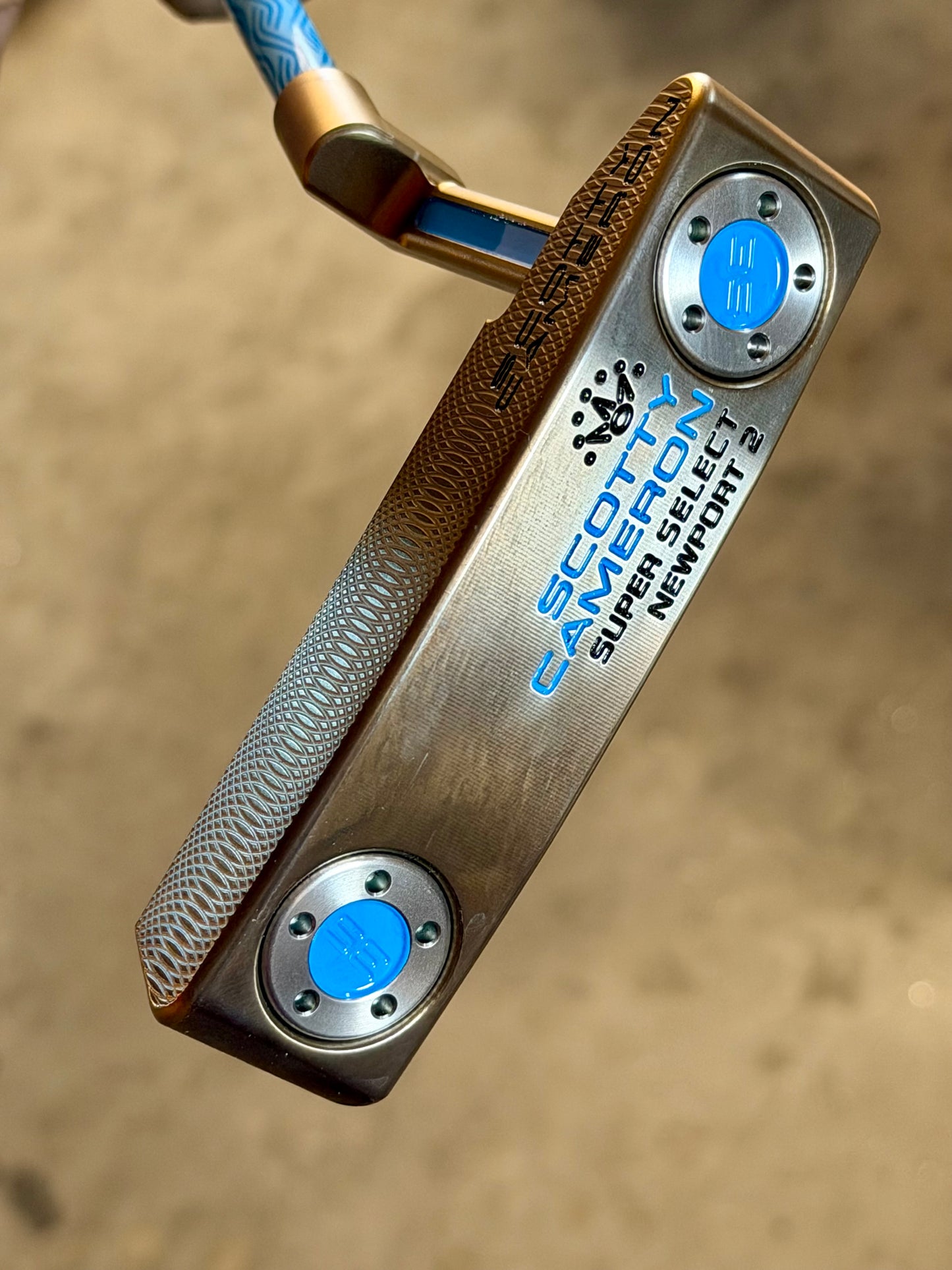 New super select Newport 2 Oil Can / KBS Blue Wave / white leather 34.5”