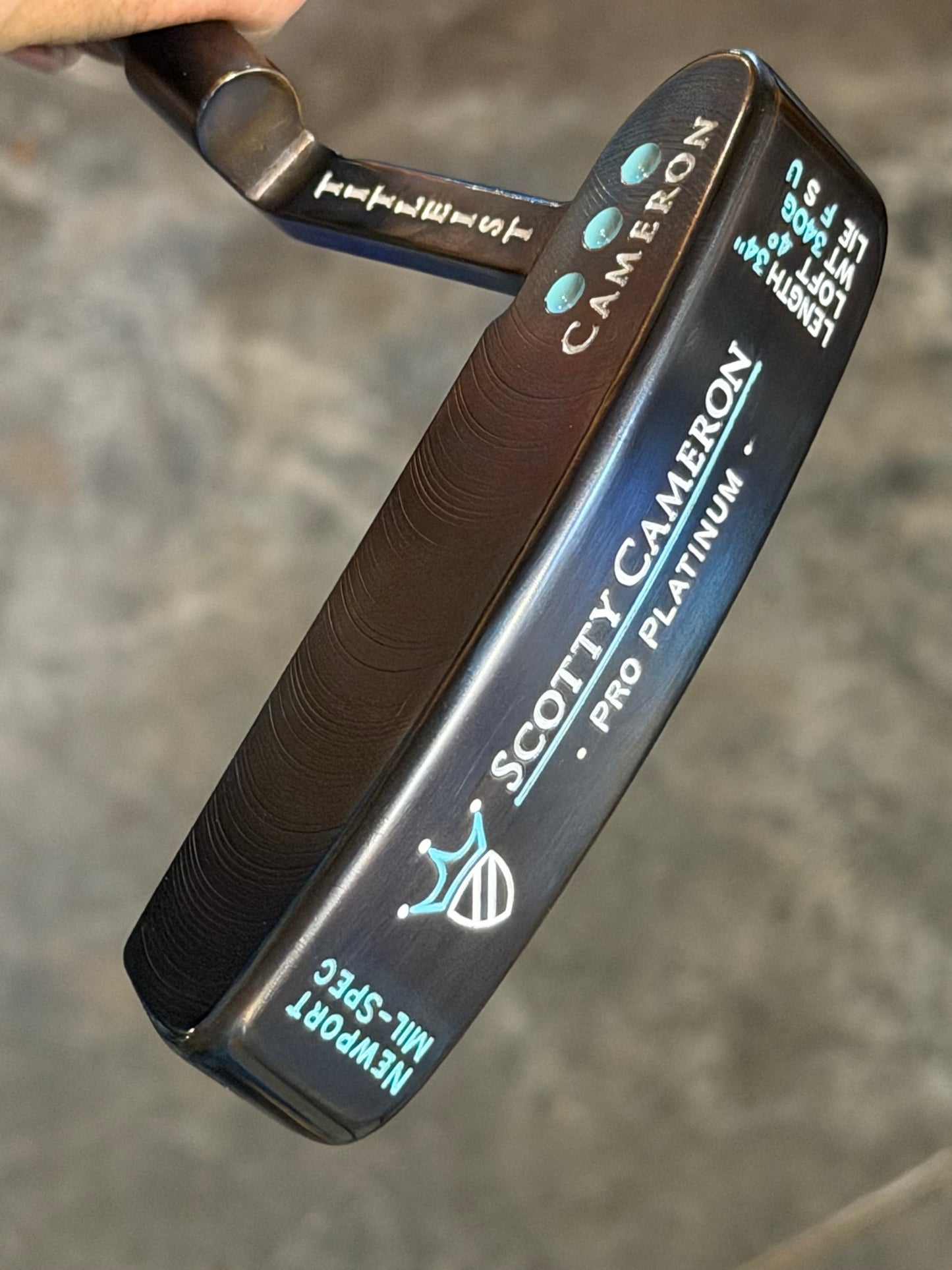 Mil spec Newport 34/340g - blue oil can / Tiffany (34”)