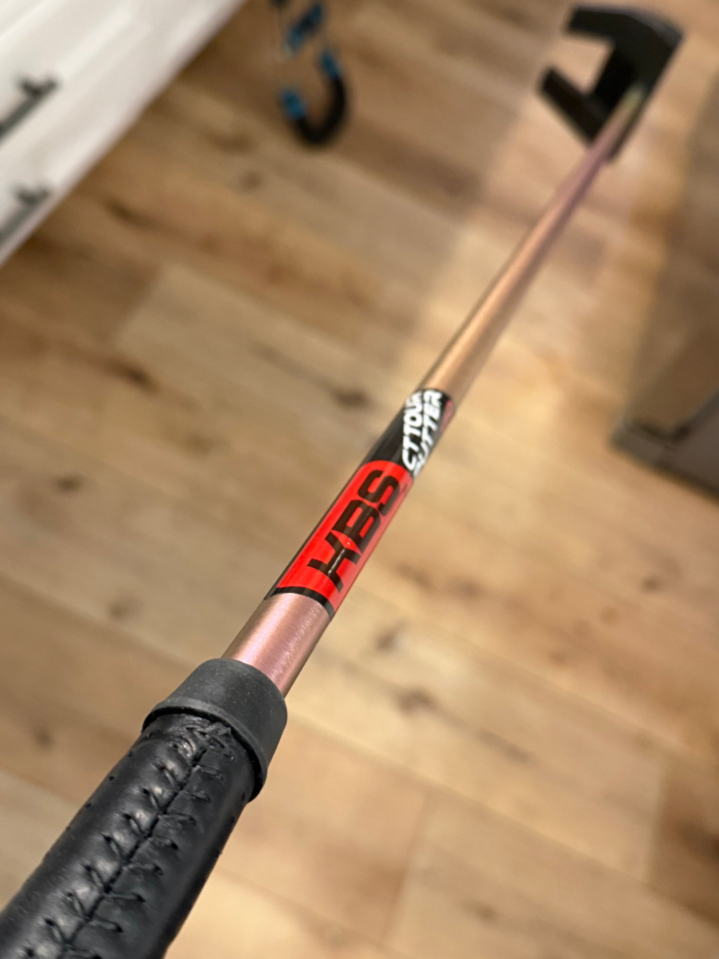 Black, gold, candy purple phantom 5S / brushed rainbow kbs / kangaroo leather 34”