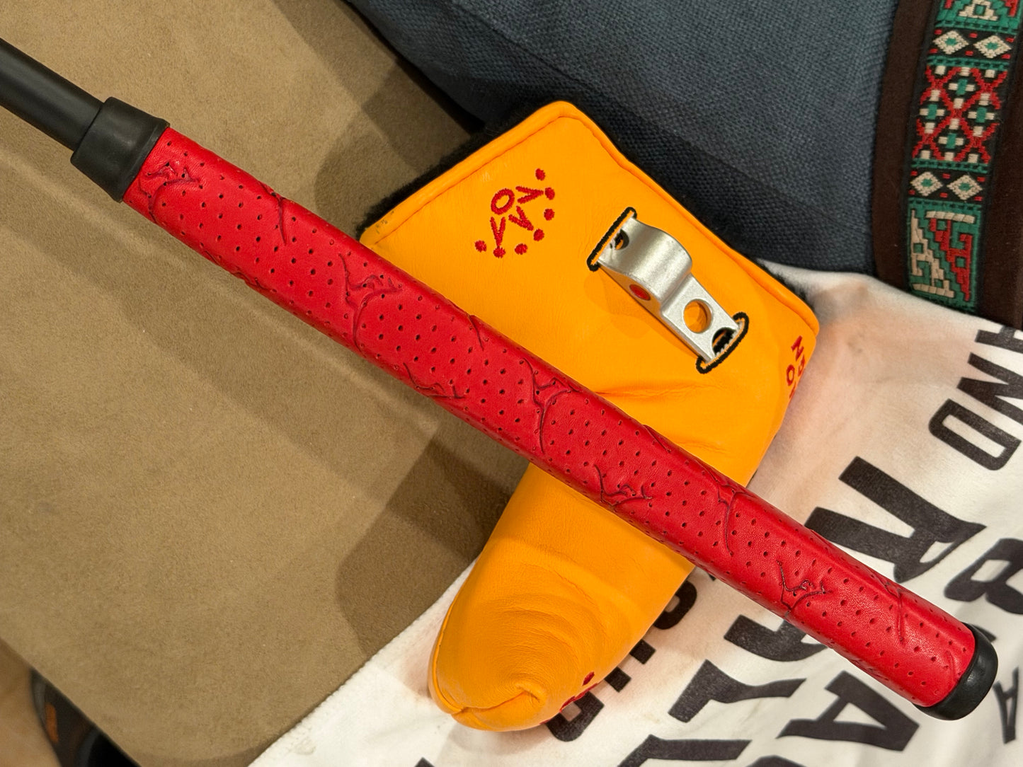 Original studio design #2 - black shaft / leather / NEW original head-cover at 34.5”