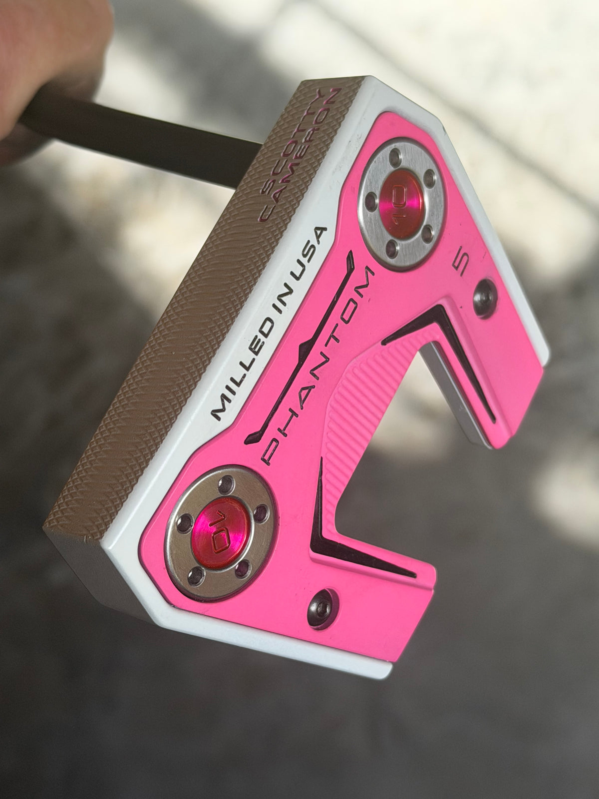 Scotty Cameron White / Candy Pink Phantom x5 x 5 psychedelic matador 35”