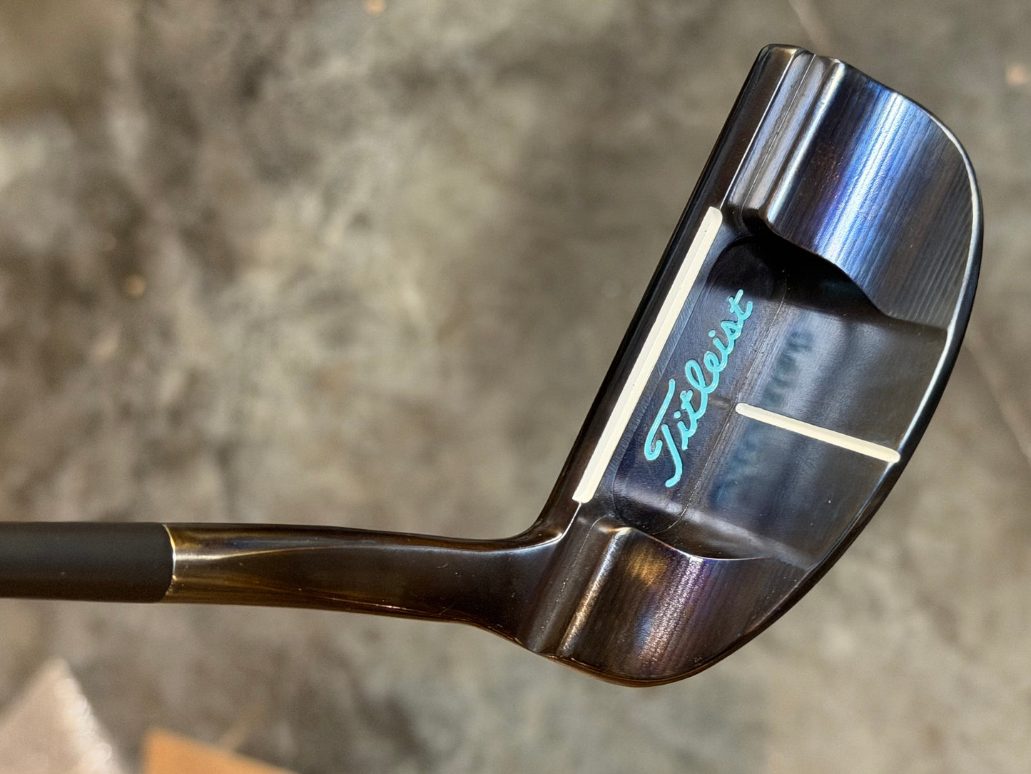 Scotty Cameron pro platinum Del Mar 3.5 Blue Oil Can 34.5”