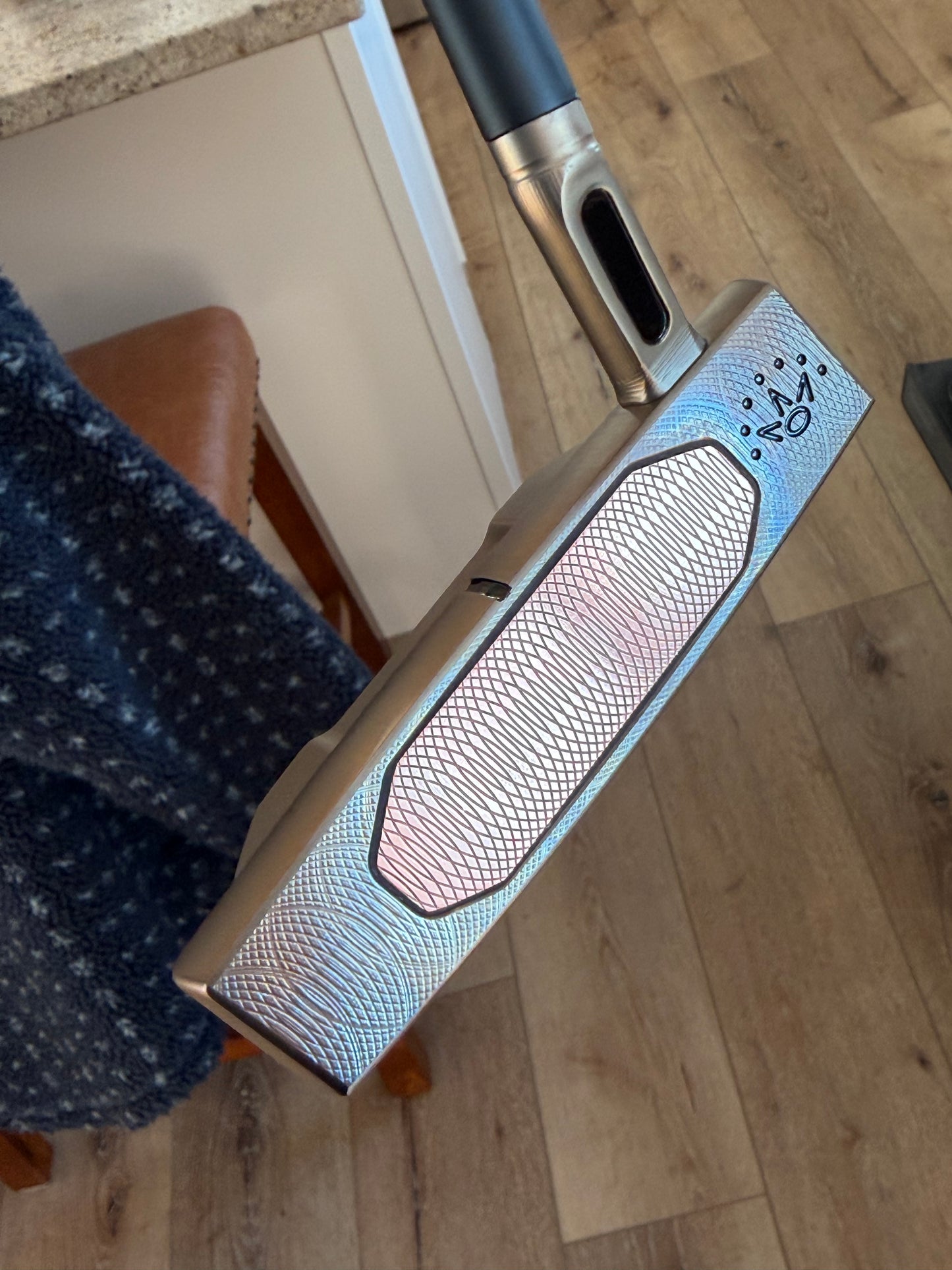 New studio style fastback 1.5 OIL CAN with COPPER milled insert + black shaft @ 34”