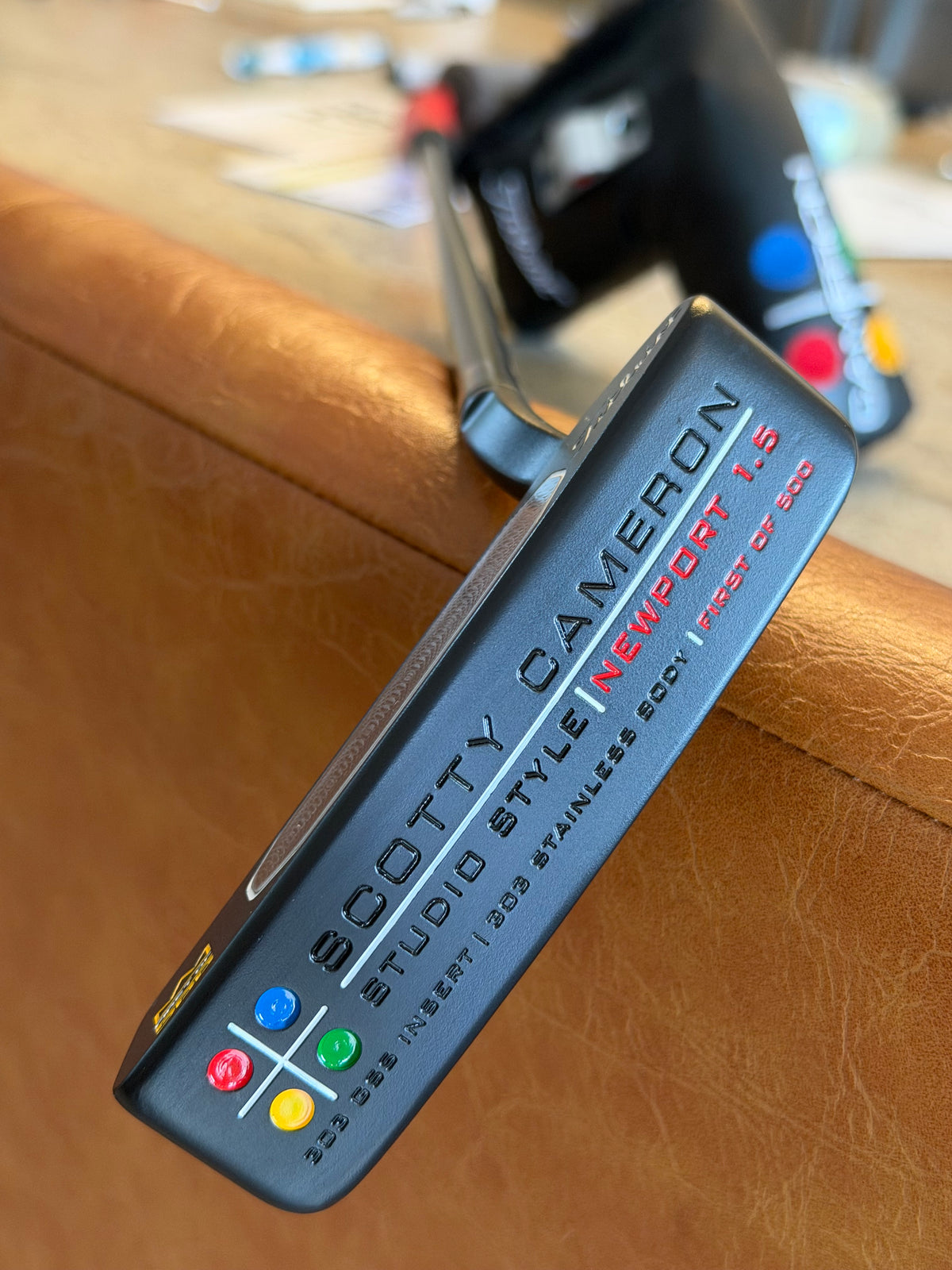 First in 500 Scotty Cameron Studio Style (2005) Newport 1.5 - full custom leather / HC