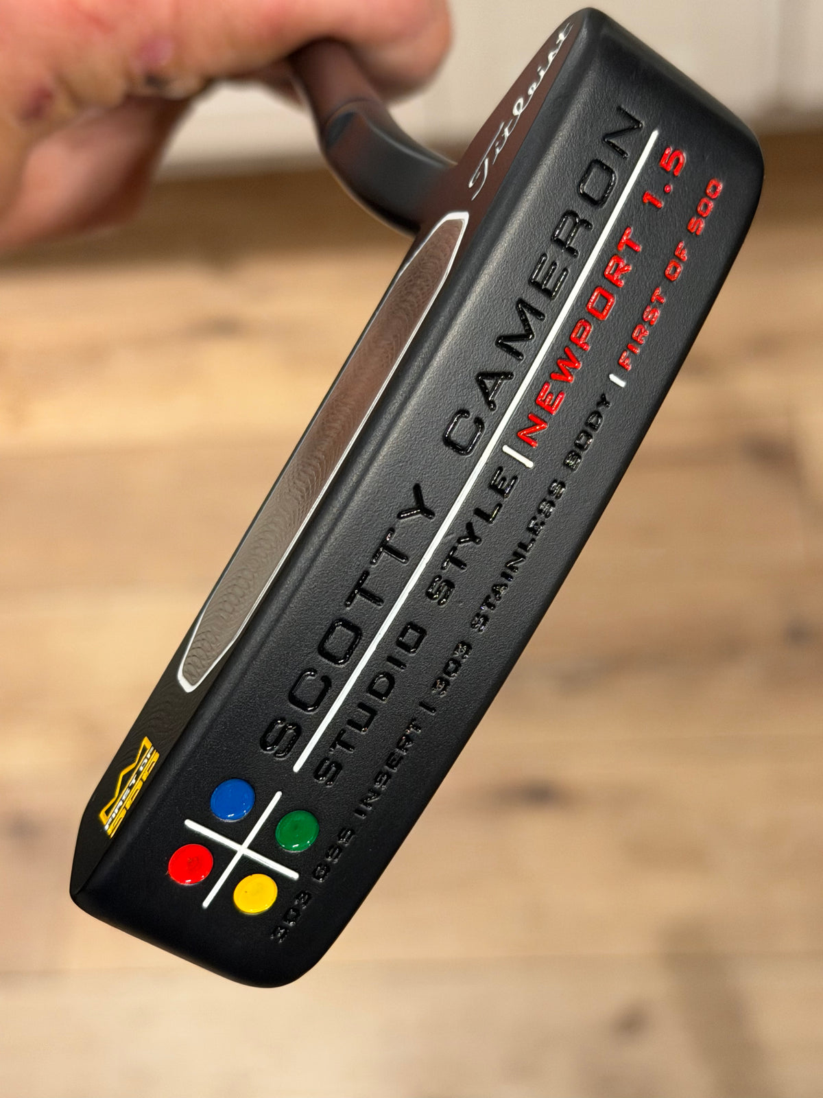 First in 500 Scotty Cameron Studio Style (2005) Newport 1.5 - full custom leather / HC
