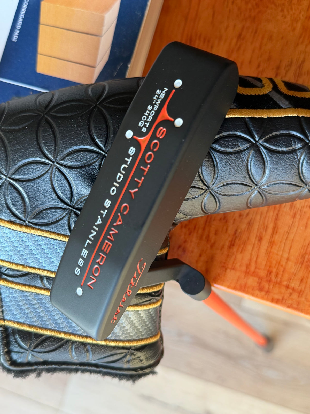 Japan Only Scotty Cameron Newport 2 34/340g studio stainless custom orange 34.5”
