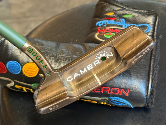 Scotty Cameron Stainless Newport 2.5 oil can / candy green 35” Art of Putting