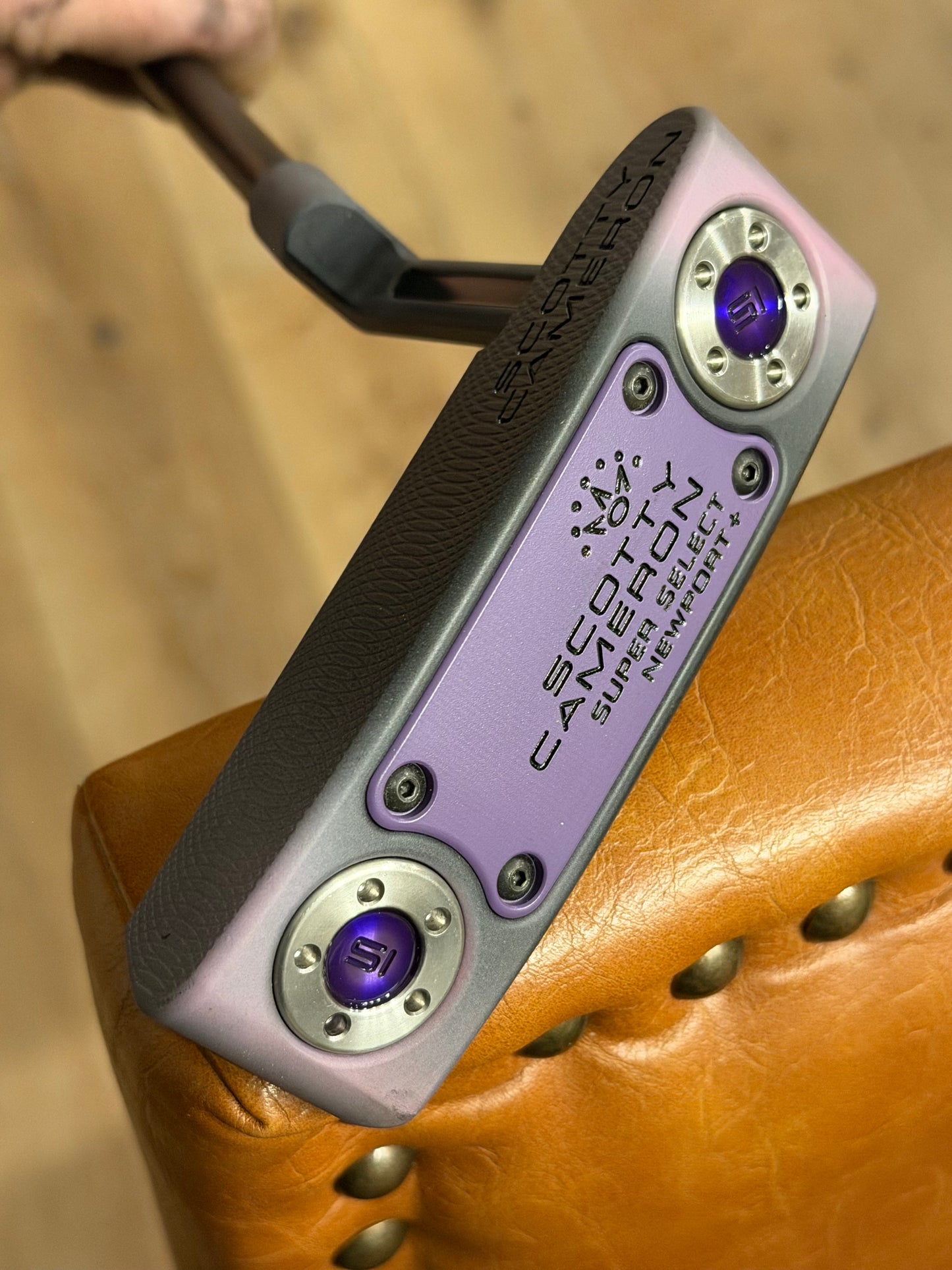 New - Pink fade / candy purple Newport Plus + leather 34”
