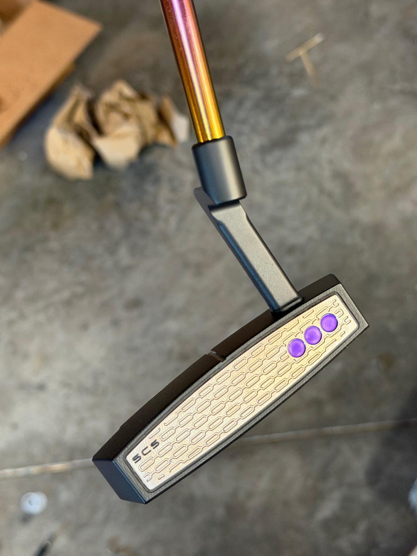 Scotty Cameron 2026 Phantom 5.2 candy purple + rainbow KBS + leather 34”