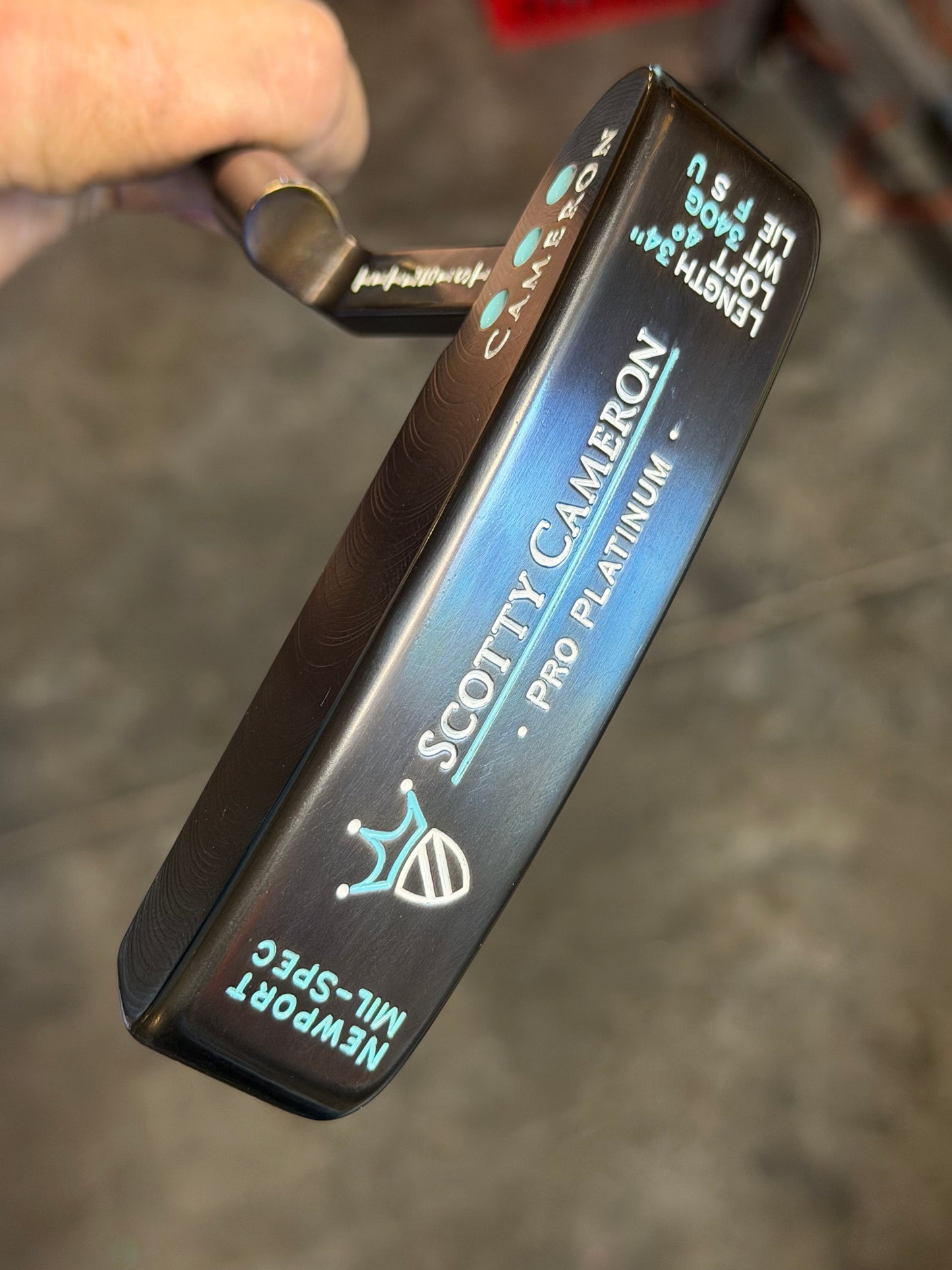 Mil spec Newport 34/340g - blue oil can / Tiffany (34”)