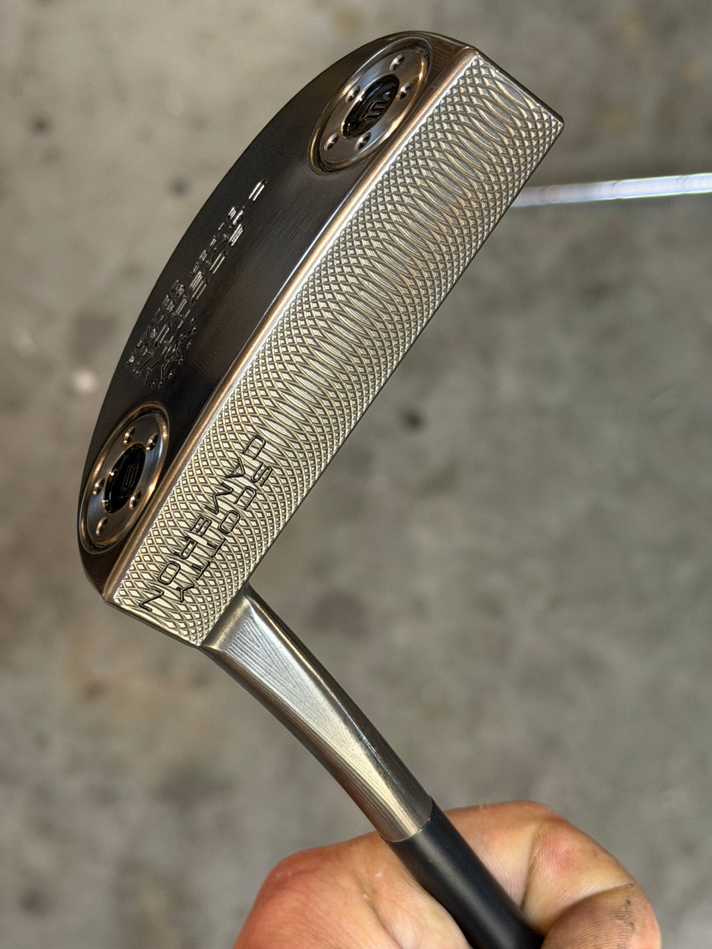 Scotty Cameron Del Mar 34” - murdered out - patina / smoke custom