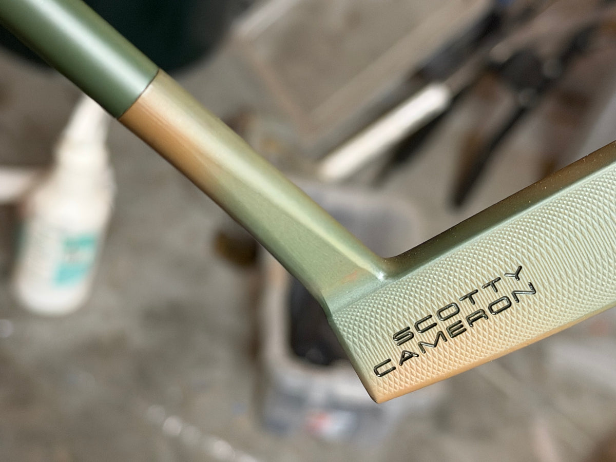 LEFTY Scotty Cameron Del Mar copper camo / leather 34.5”