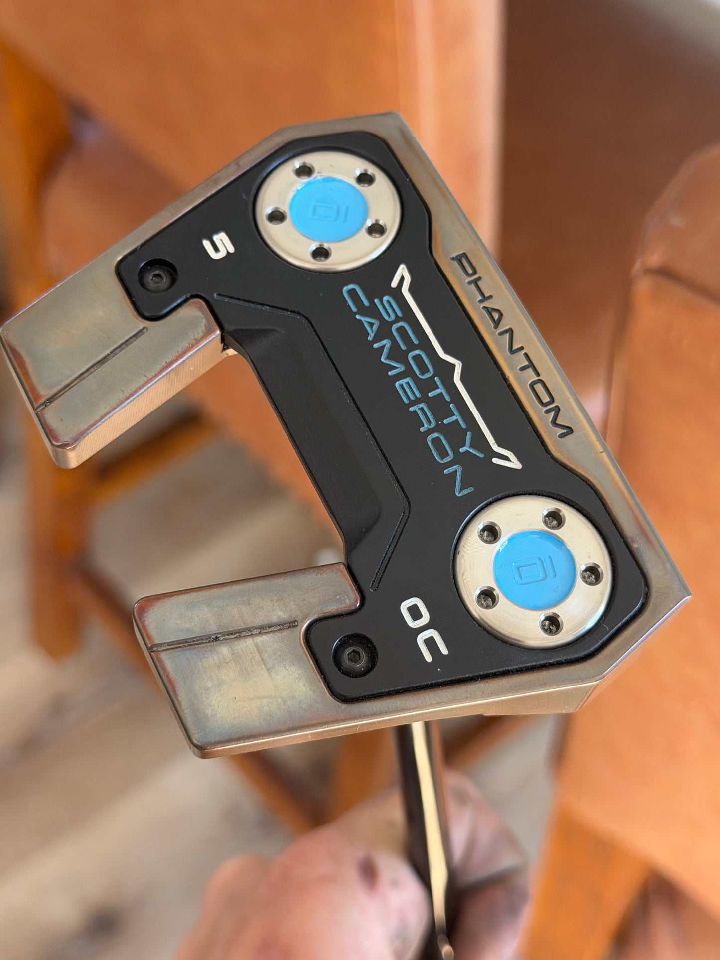 Oil Can Scotty Cameron phantom 5OC - UNC Blue - 35”