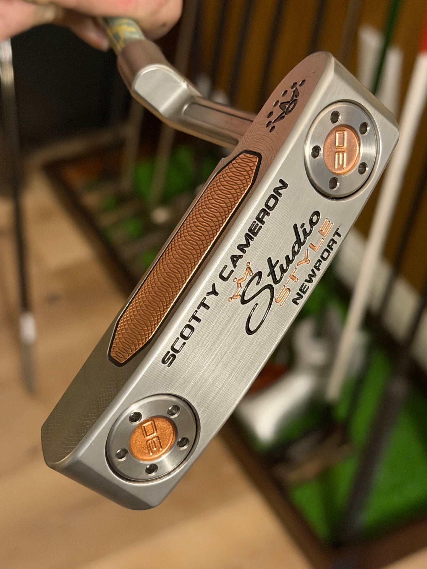 New studio style Newport - camo KBS - copper face insert / tour satin