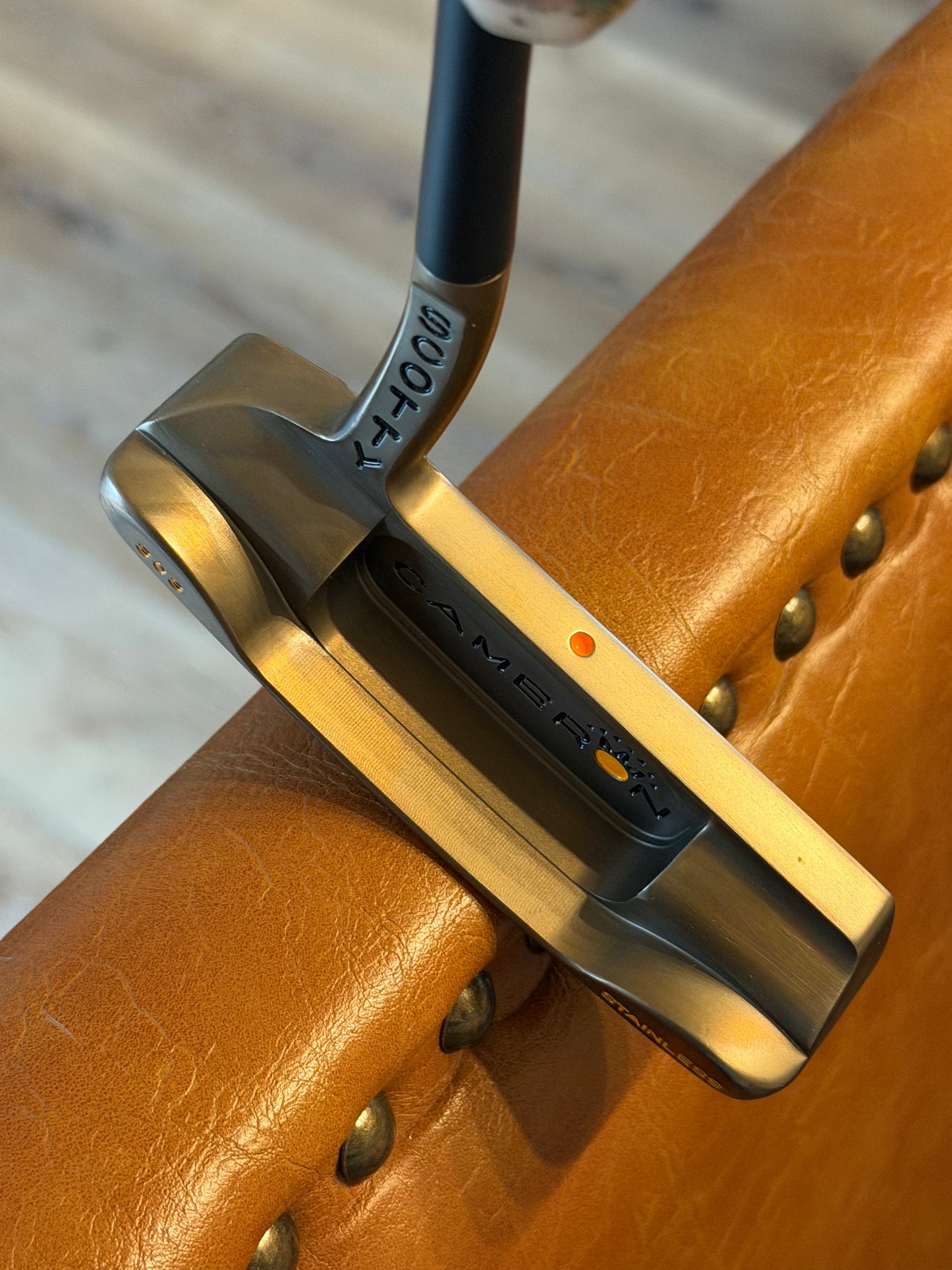 Newport Beach 1.5 / site dot/ tangerine with leather! 34.5”