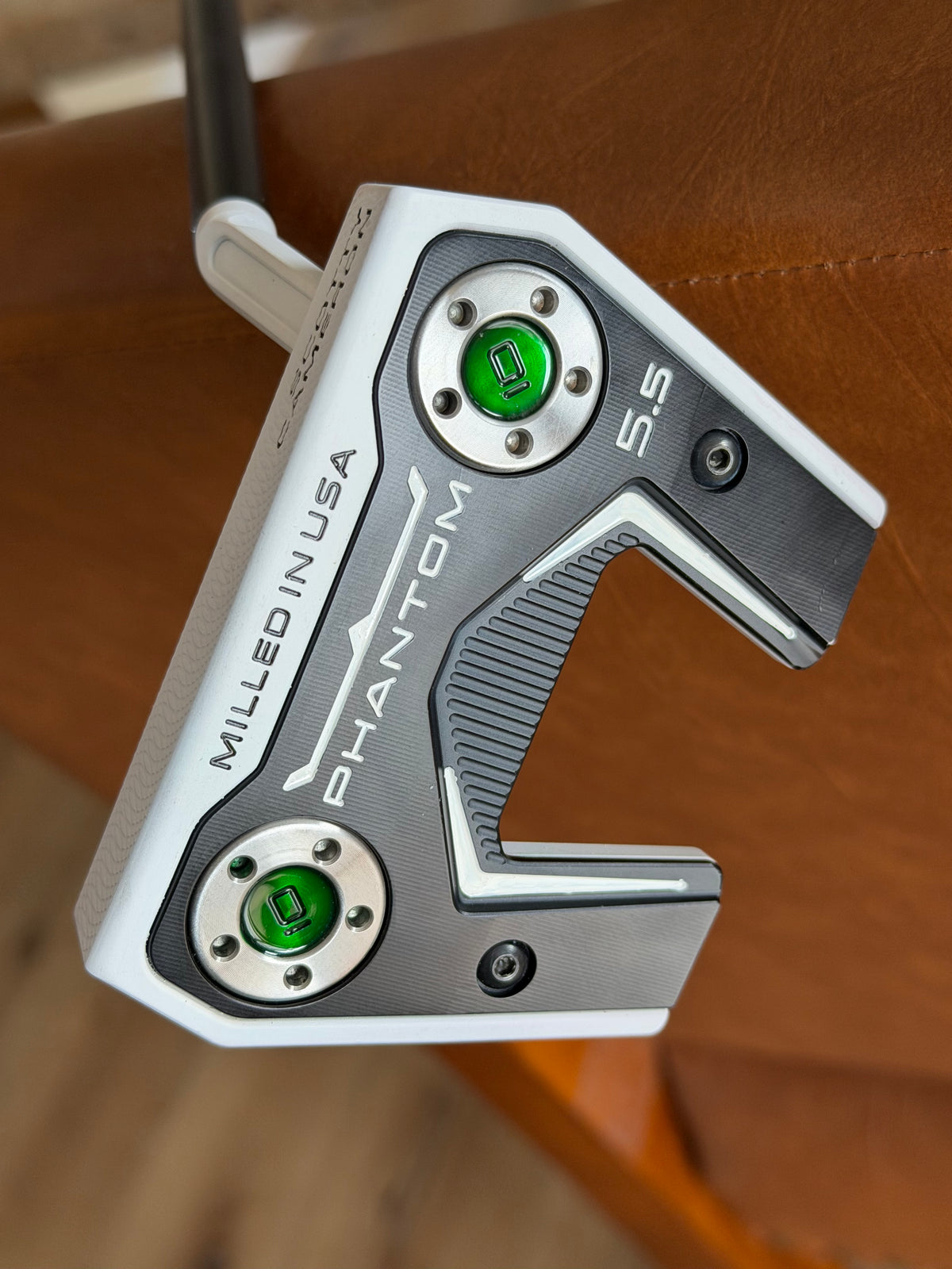 Scotty Cameron Phantom x 5.5 custom white w/ candy green Garsen 35” (new)