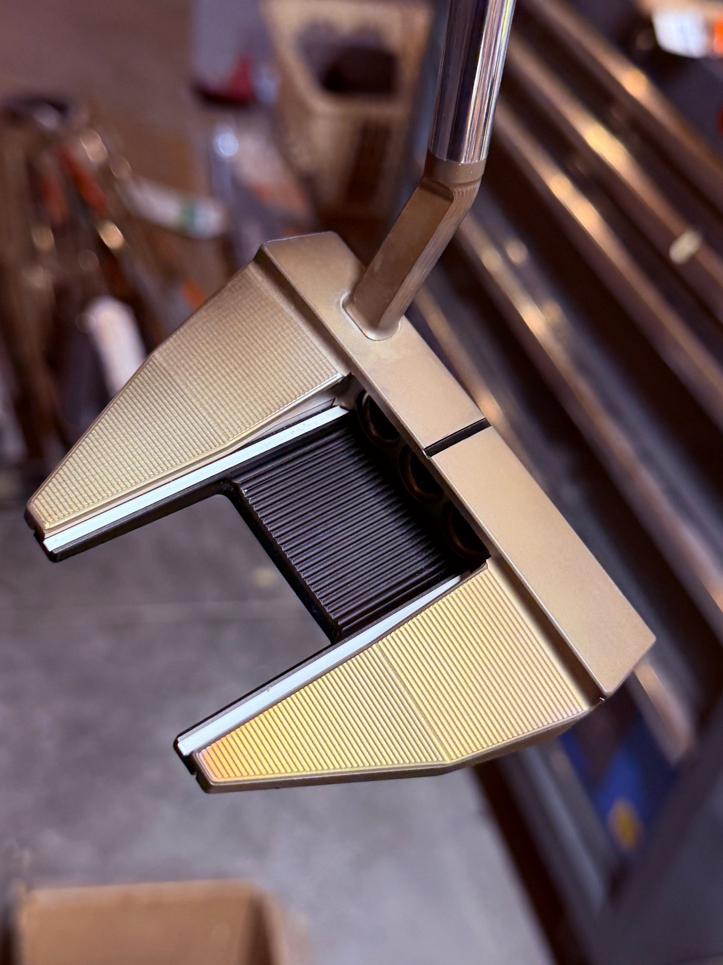 Candy blue!  Torched phantom x 7.5 (new) - stock shaft/grip at 34”.