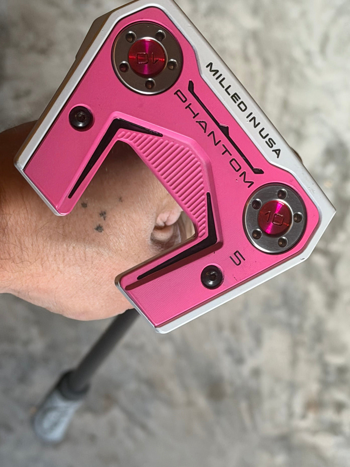 Scotty Cameron White / Candy Pink Phantom x5 x 5 psychedelic matador 35”