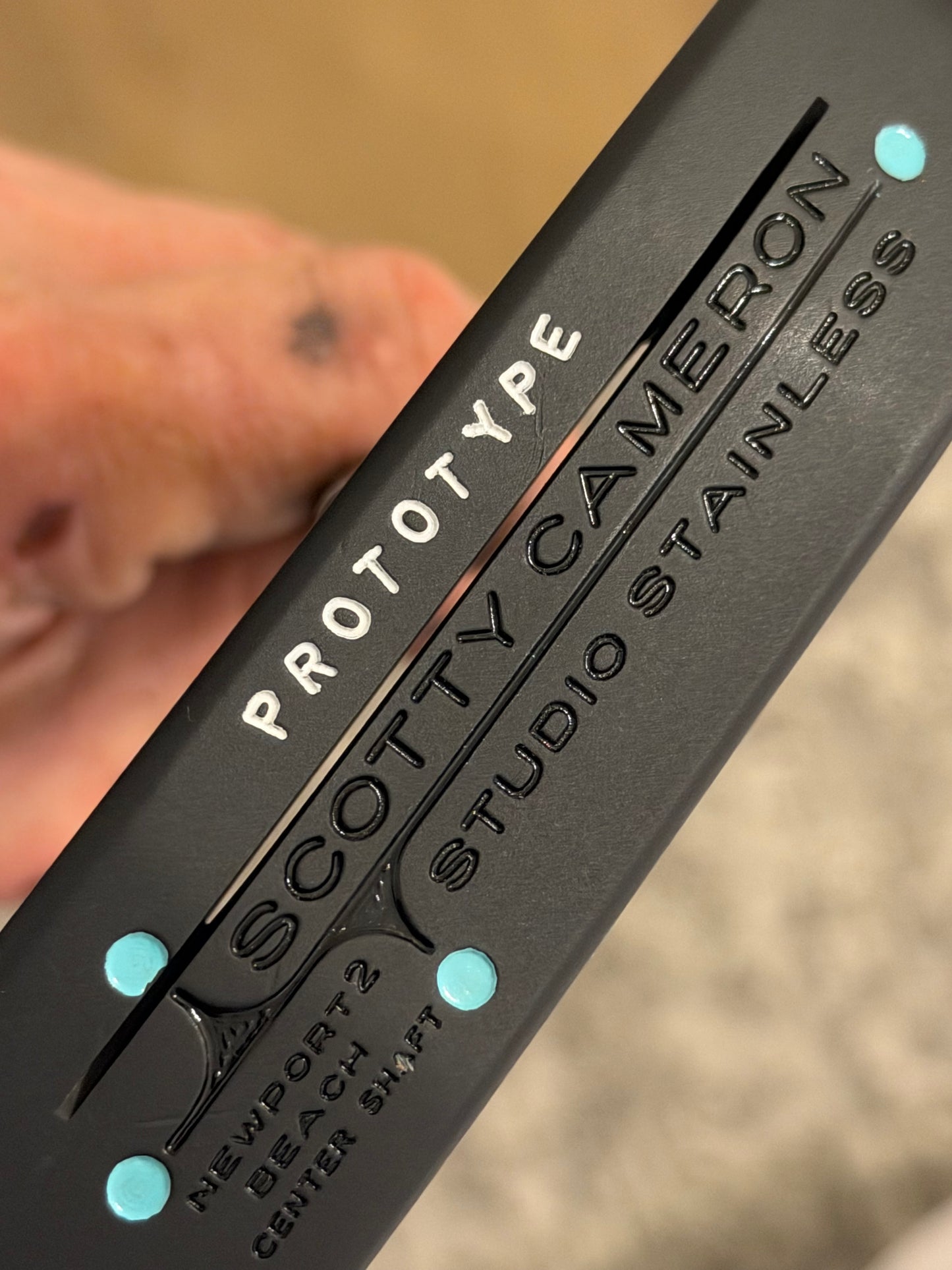 Scotty Cameron prototype beach Newport 2 center shaft - stepped - kangaroo - Tiffany 34.5”