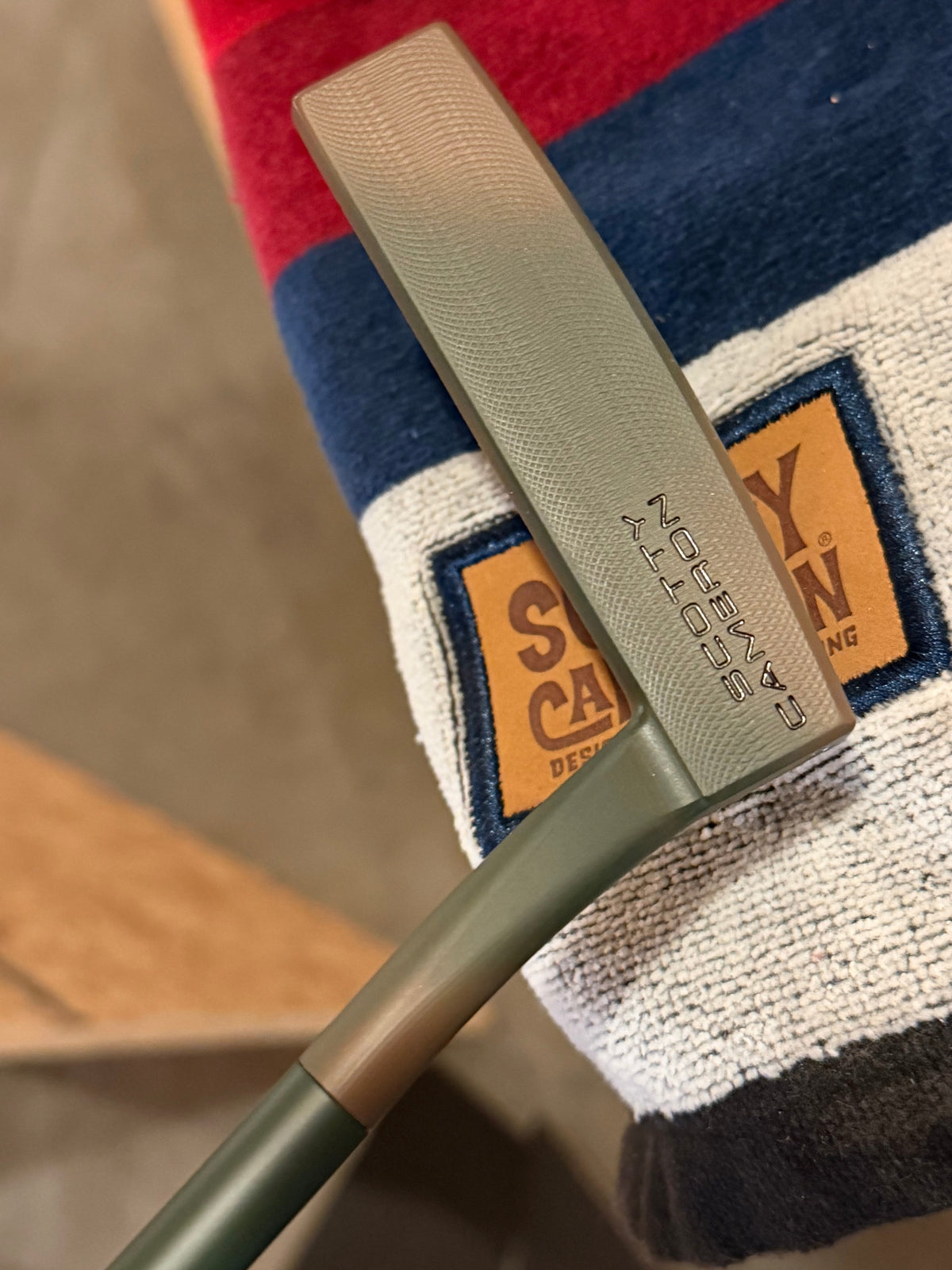 LEFTY Scotty Cameron Del Mar copper camo / leather 34.5”