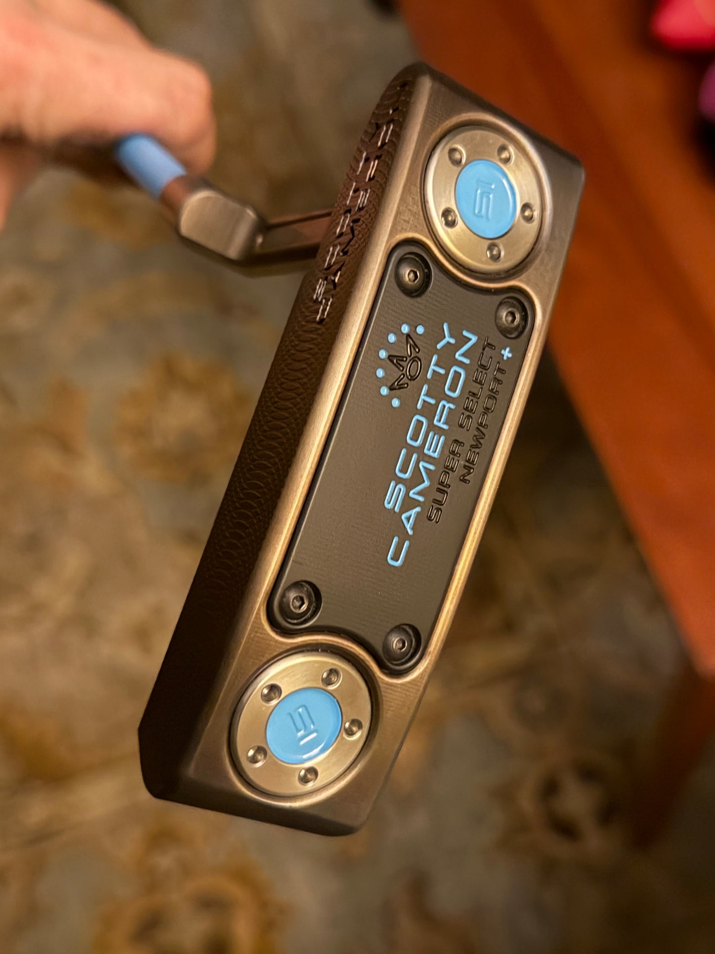 Newport Plus Oil Can / KBS / leather UNC Blue 34.5”
