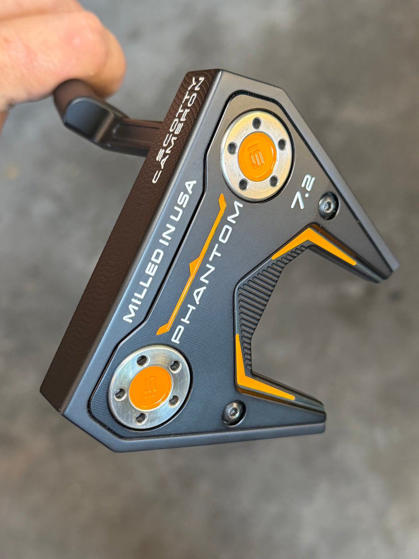 New Phantom 7.2 Scotty Cameron blackout/tangerine custom - grip choice 34.5”