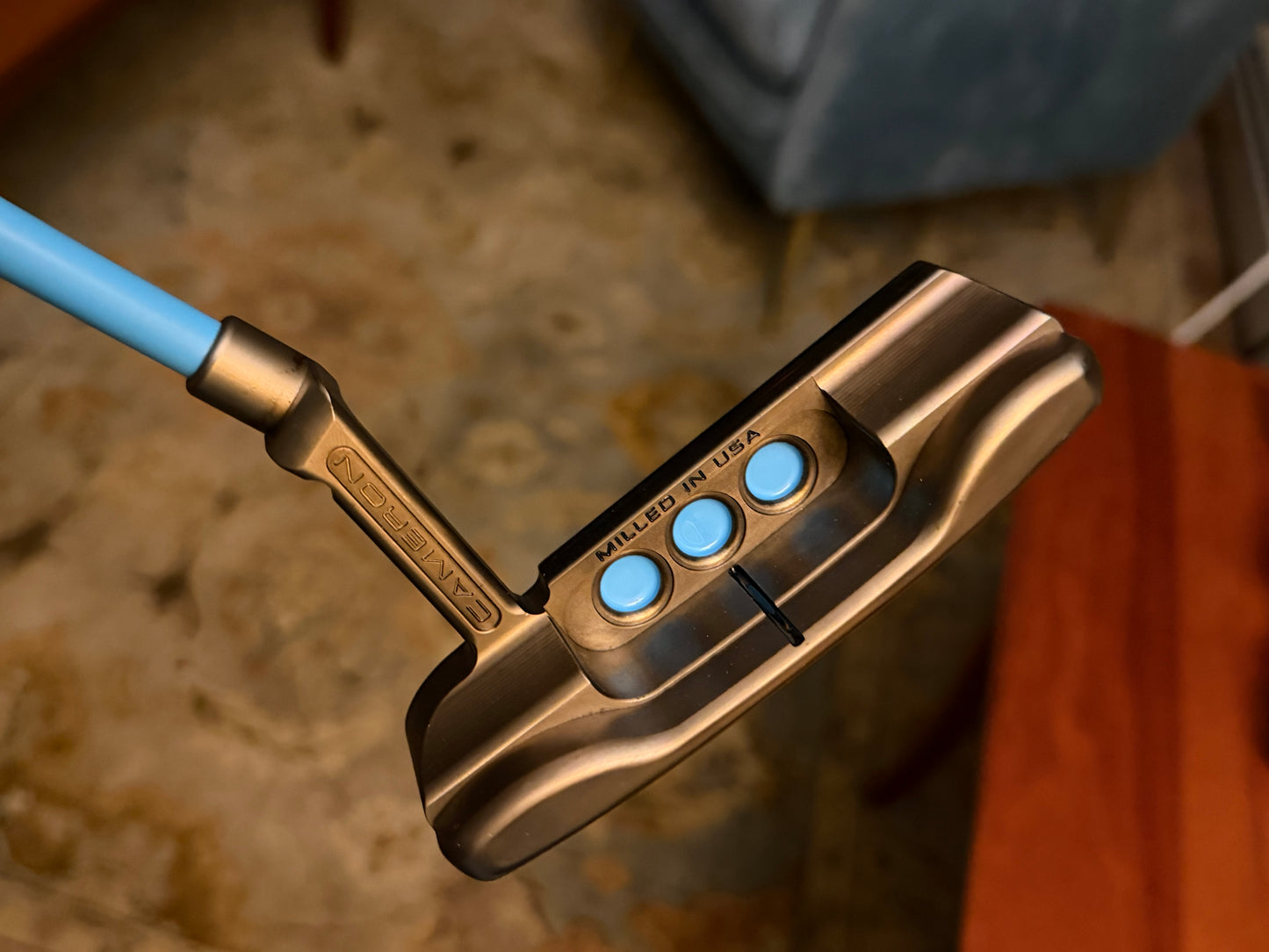 Newport Plus Oil Can / KBS / leather UNC Blue 34.5”