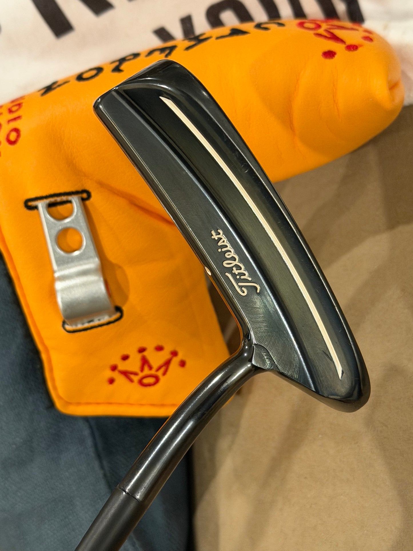 Original studio design #2 - black shaft / leather / NEW original head-cover at 34.5”