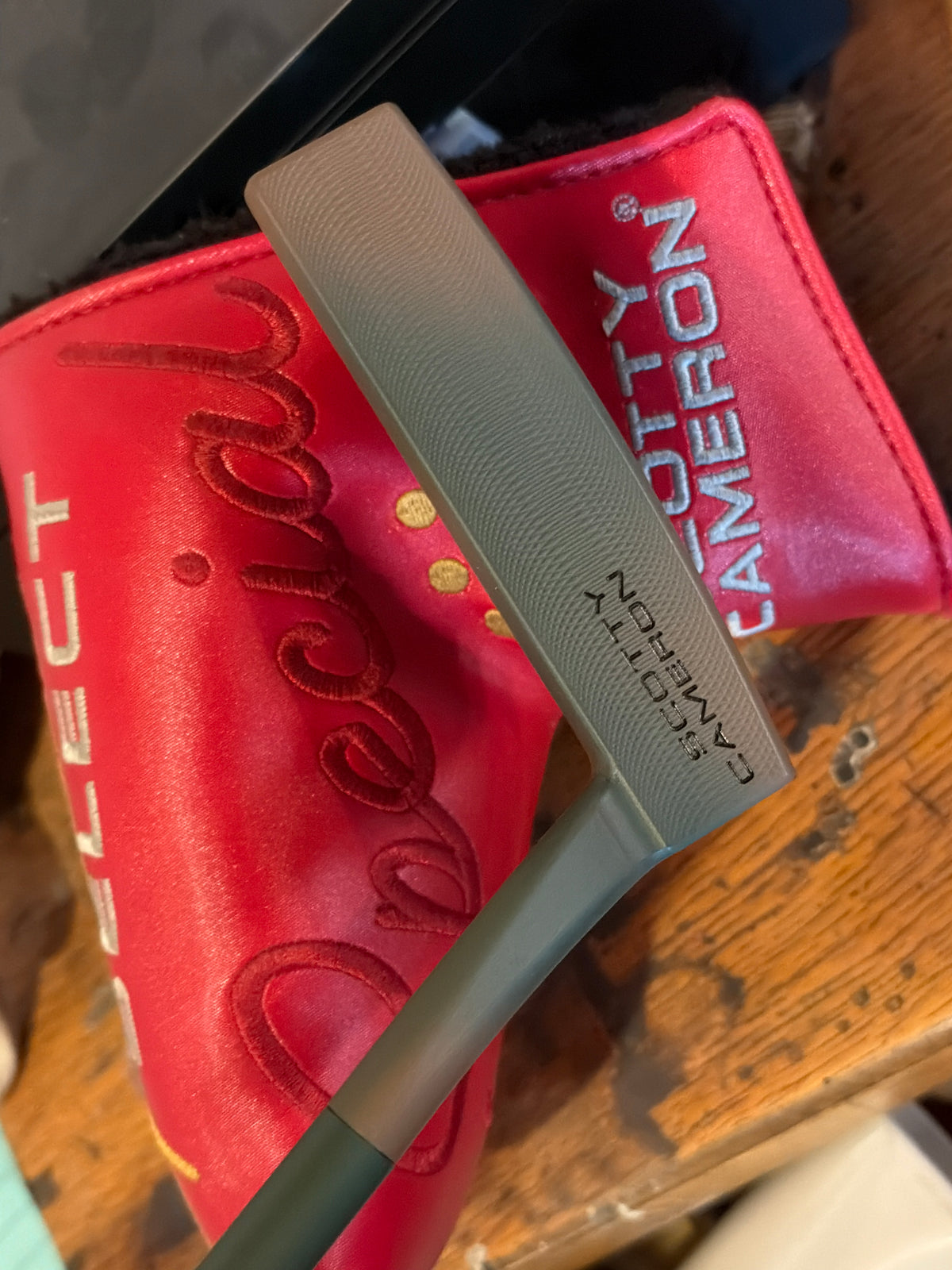 LEFTY Scotty Cameron Del Mar copper camo / leather 34.5”