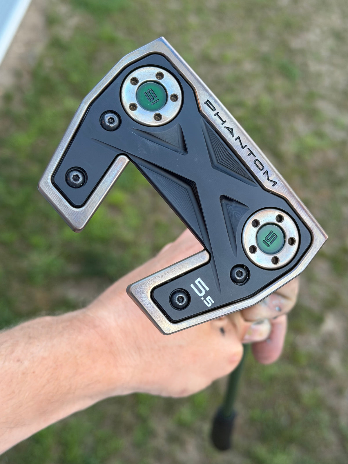 NEW Scotty Cameron phantom 5.5 Oil Can / candy green + kangaroo leather 34”