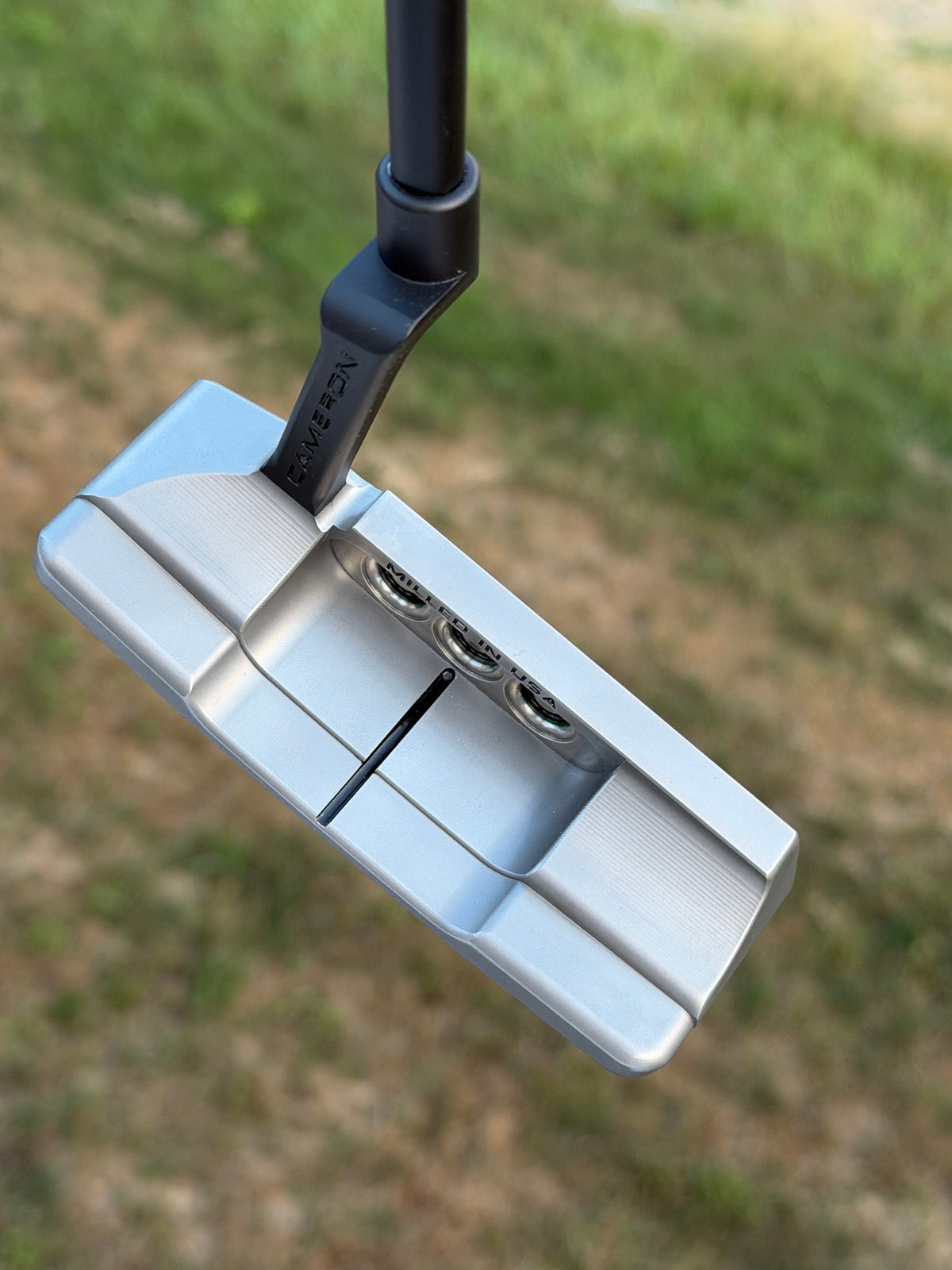New two-tone Scotty Cameron Squareback 2 KBS GPS STEALTH satin/candy green 34.5”