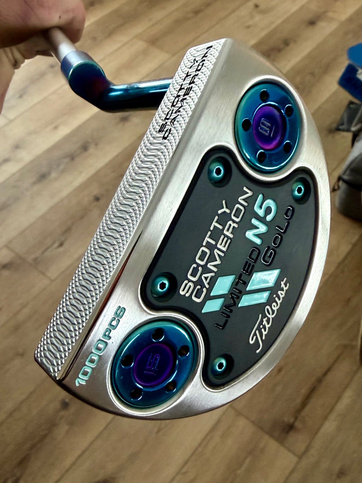 Blue PVD “knuckle-neck” GoLo n5 Limited Release - 34”