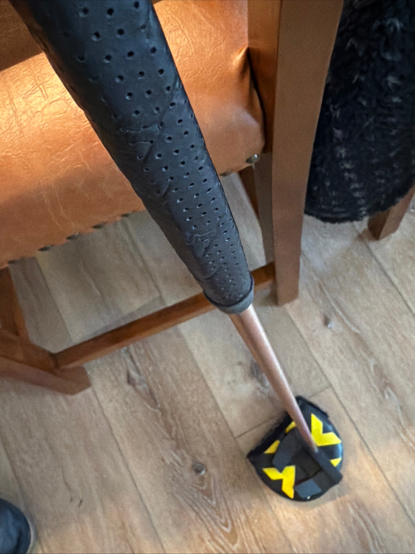 Black, gold, candy purple phantom 5S / brushed rainbow kbs / kangaroo leather 34”