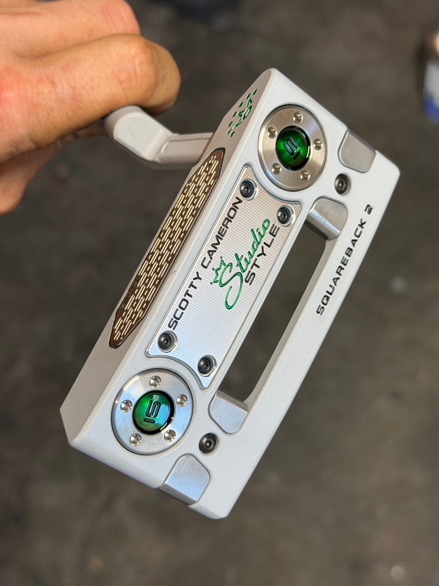Squareback 2 battleship / candy green w/ custom shop mini crowns / KBS stealth