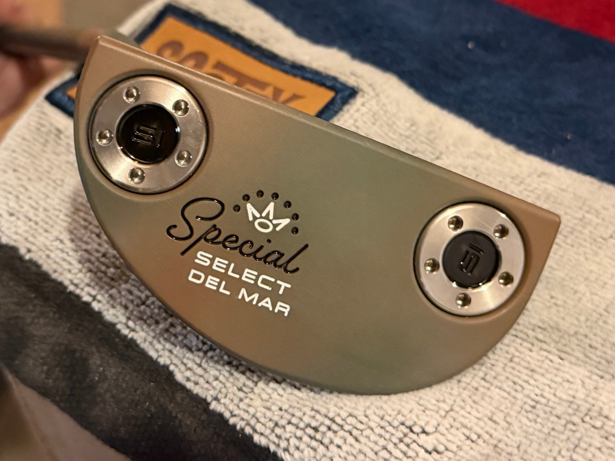 LEFTY Scotty Cameron Del Mar copper camo / leather 34.5”