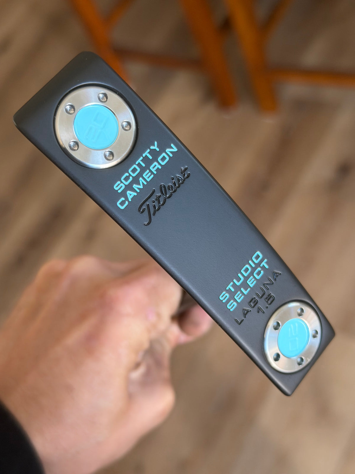 Scotty Cameron Select Laguna 1.5 - black/tiff 34.5” Holly Days