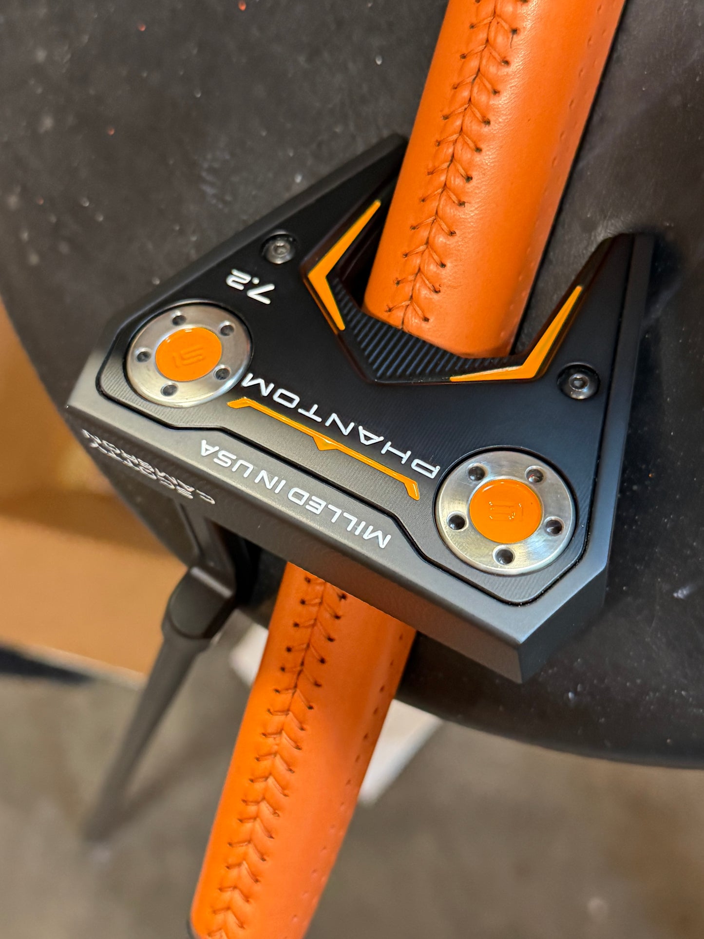 New Phantom 7.2 Scotty Cameron blackout/tangerine custom - grip choice 34.5”