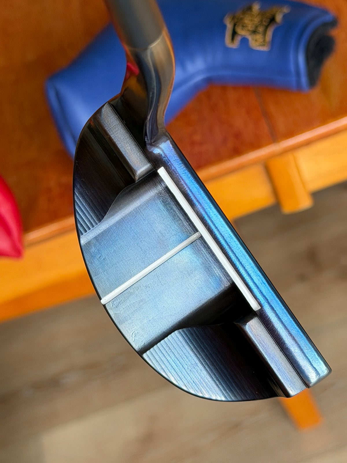 Scotty Cameron pro platinum Del Mar 3.5 Blue Oil Can 34.5”