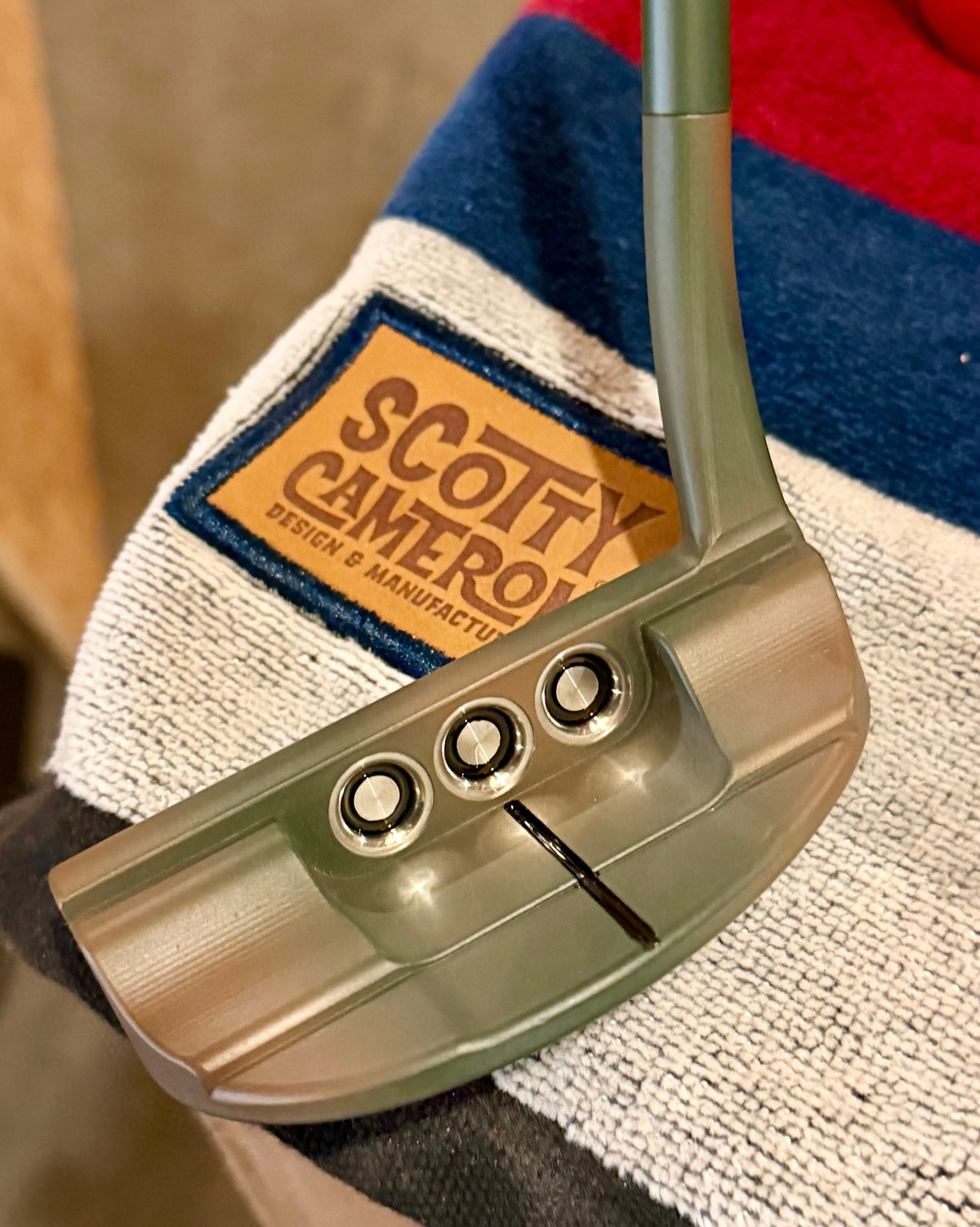 LEFTY Scotty Cameron Del Mar copper camo / leather 34.5”